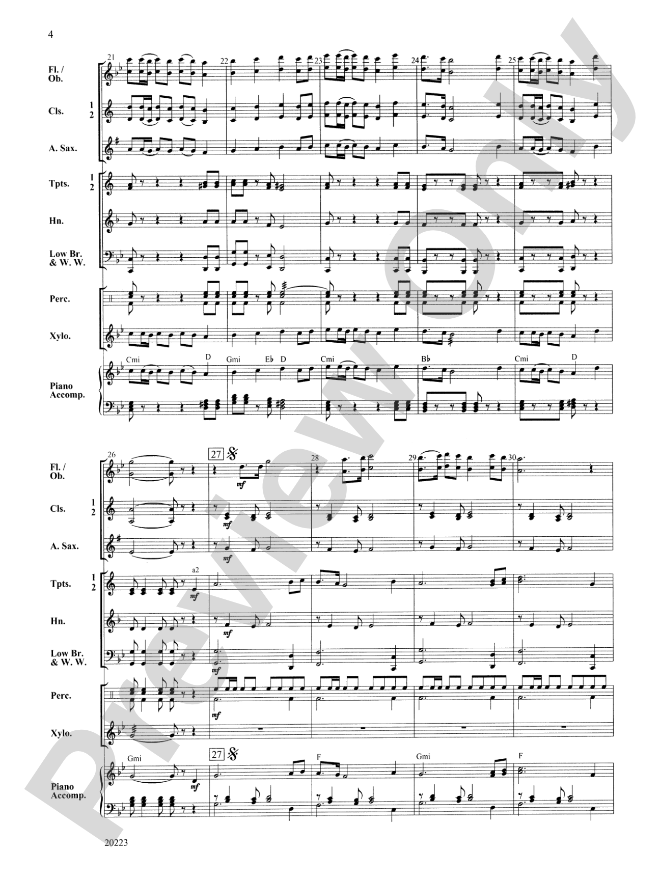 Trumpets of Seville: Concert Band Conductor Score & Parts