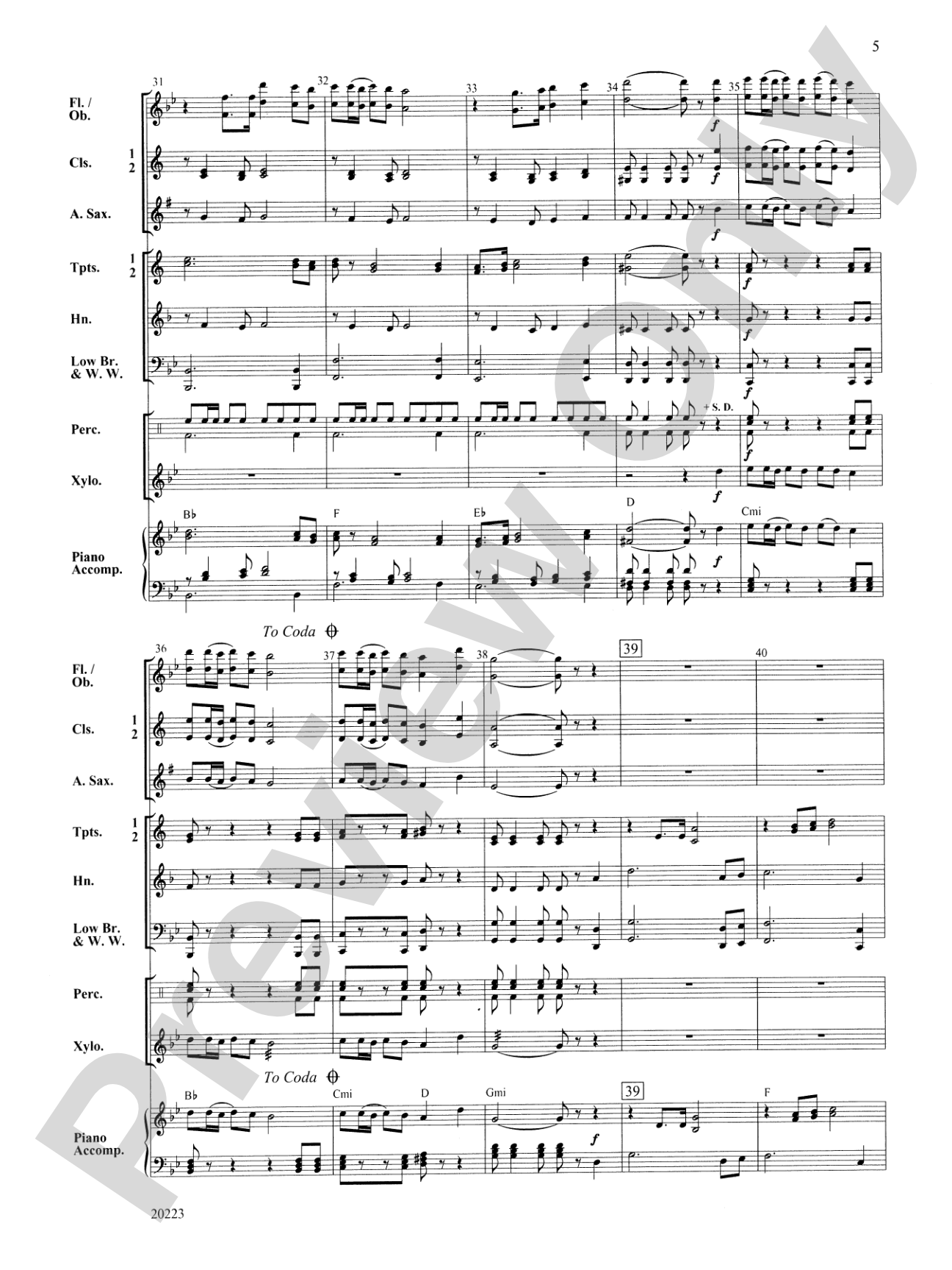 Trumpets of Seville: Concert Band Conductor Score & Parts