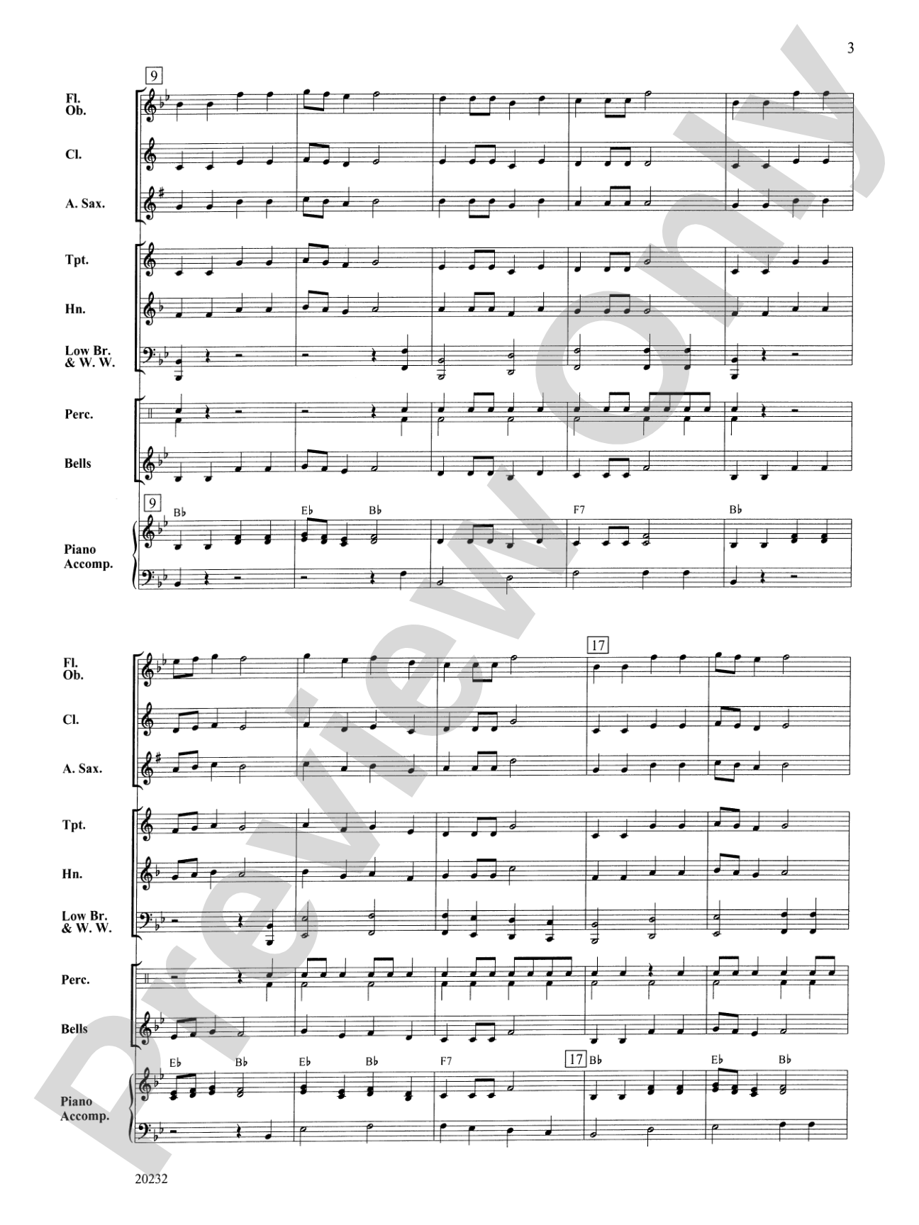 Drums-up-Front March: Concert Band Conductor Score & Parts