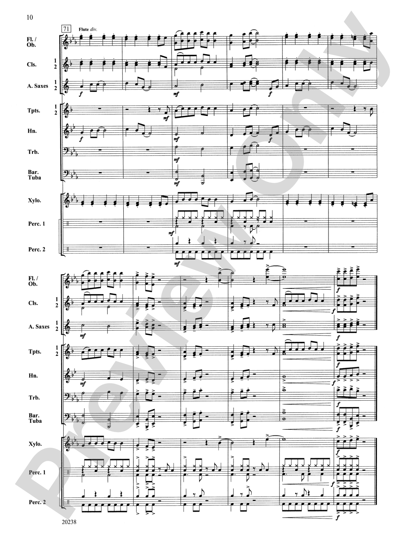 Fiesta Blues: Concert Band Conductor Score & Parts