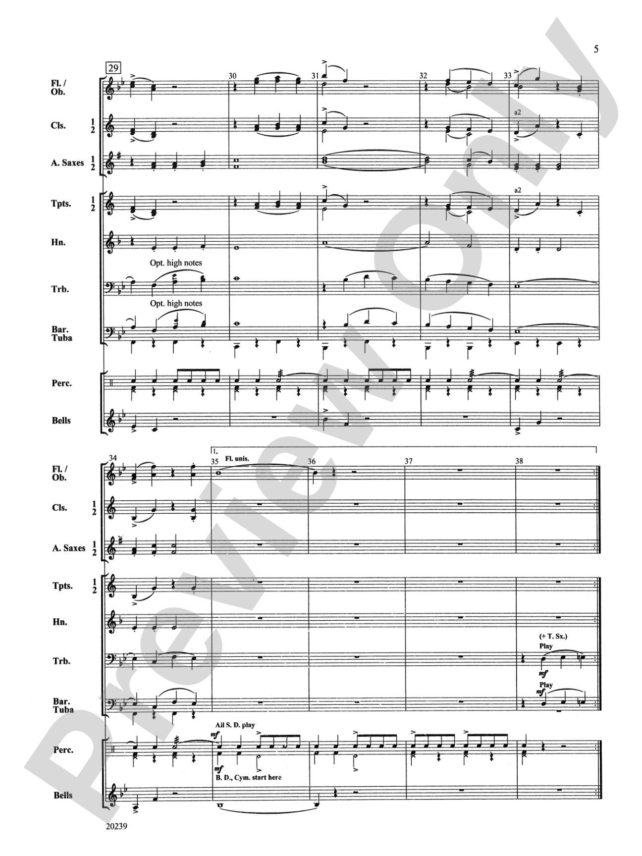 Colonel Bogey: Concert Band Conductor Score & Parts