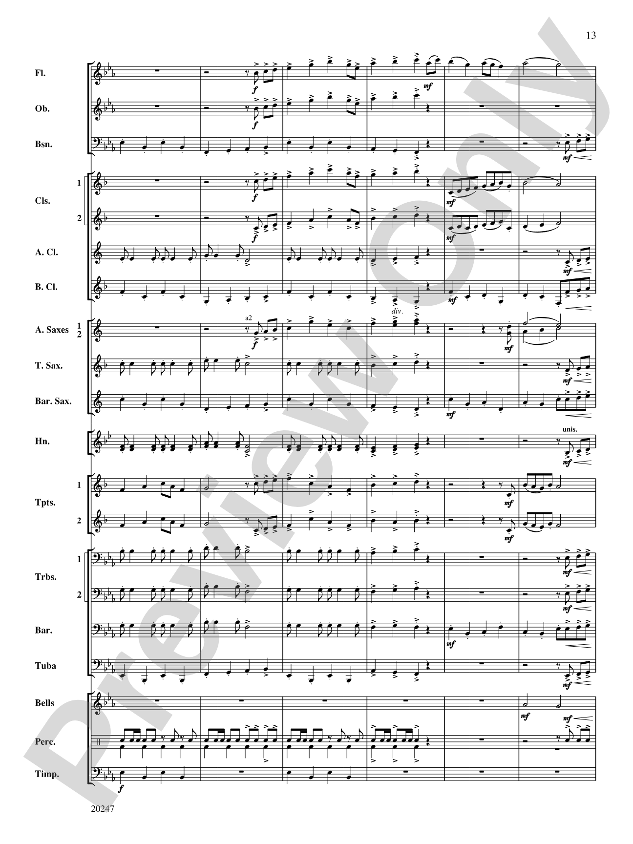 Prairie Schooner: Concert Band Conductor Score & Parts