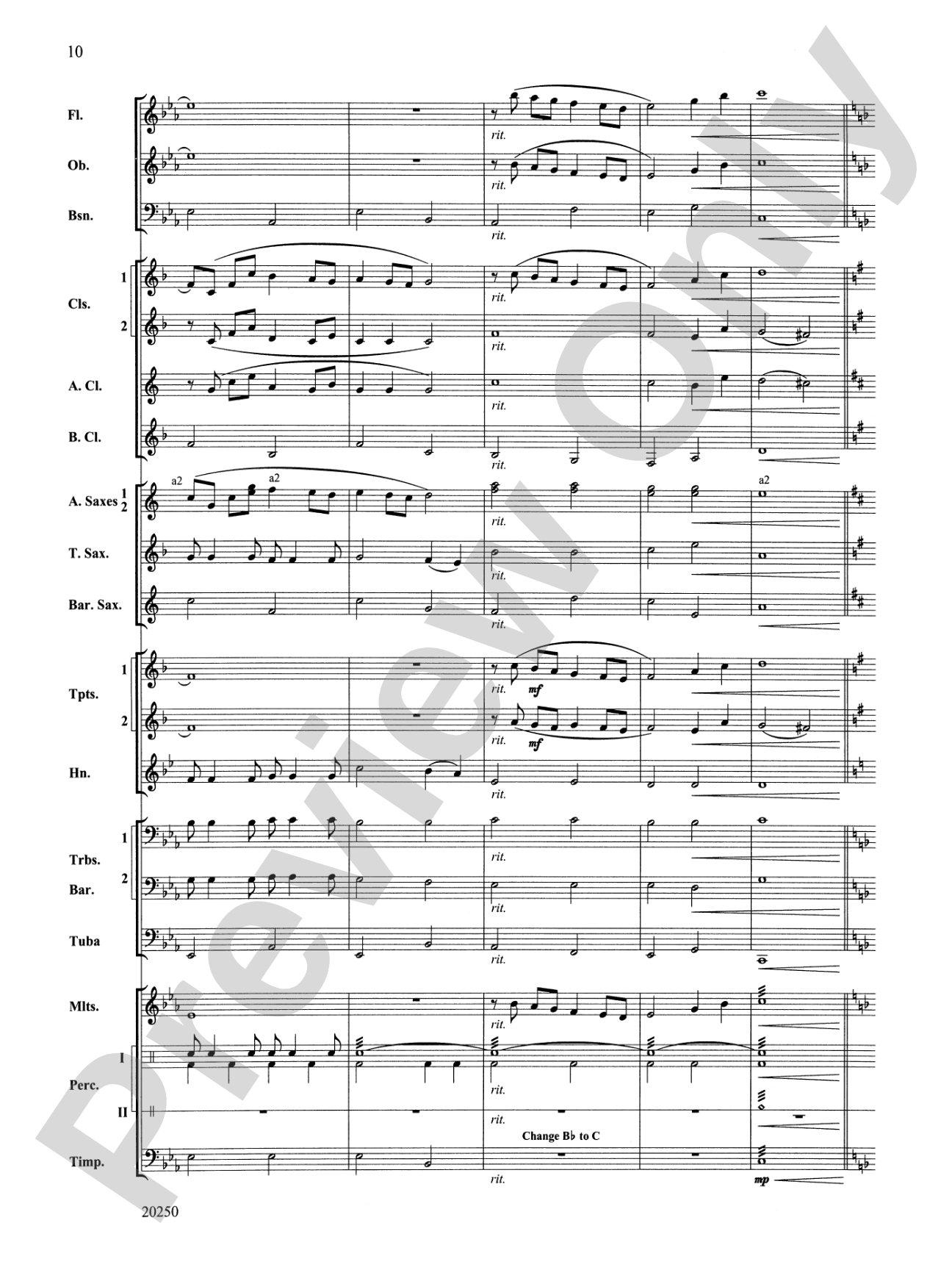 Dolce and Dance: Concert Band Conductor Score & Parts