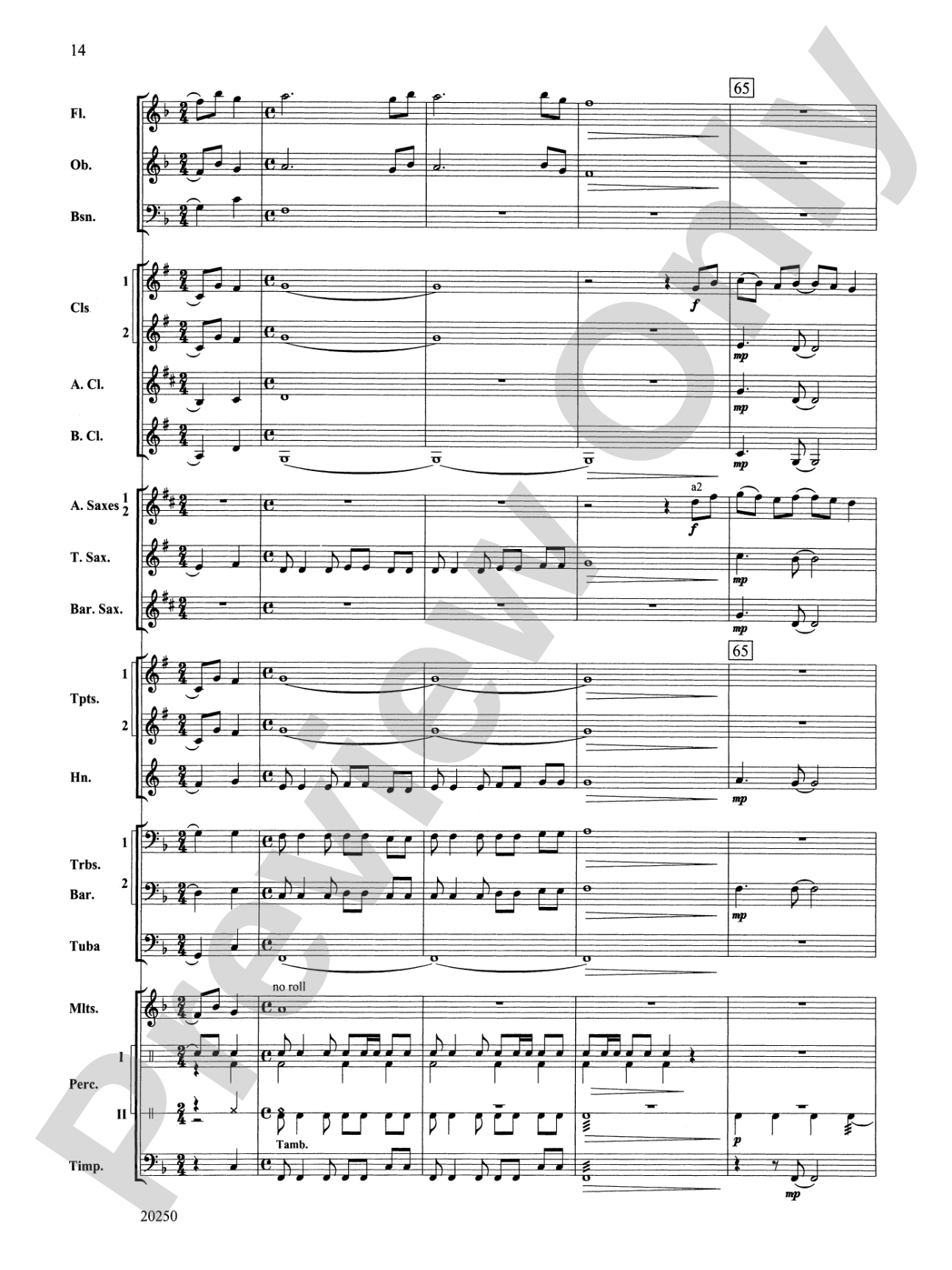 Dolce and Dance: Concert Band Conductor Score & Parts