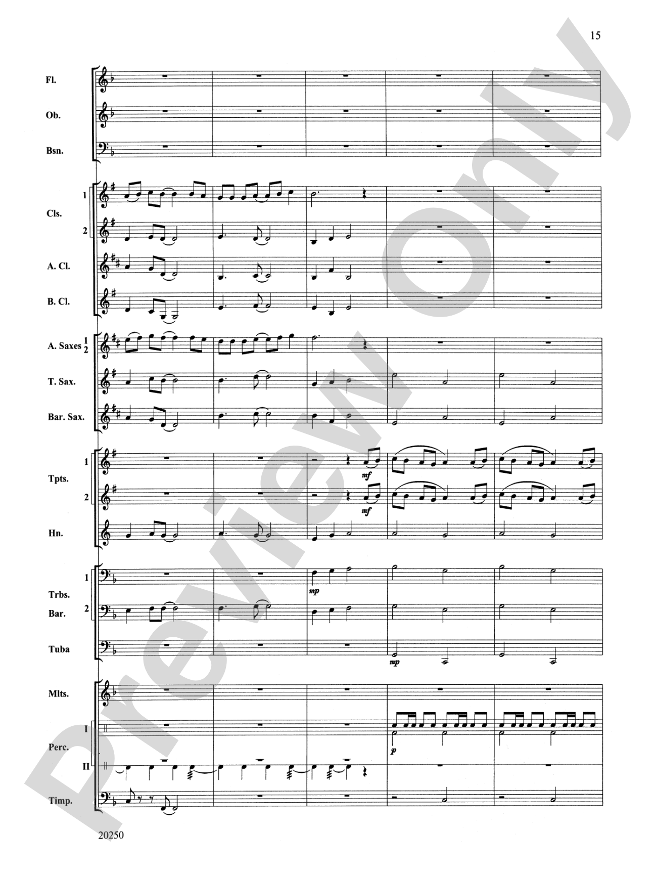 Dolce and Dance: Concert Band Conductor Score & Parts
