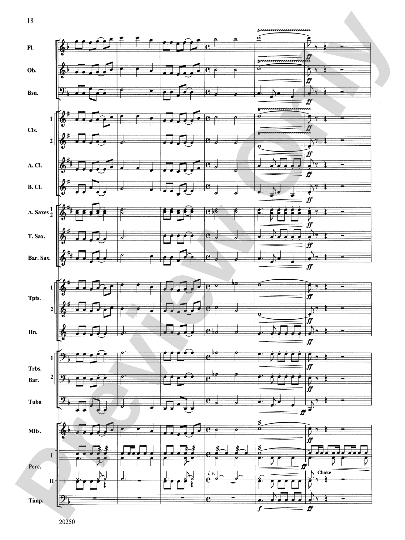 Dolce and Dance: Concert Band Conductor Score & Parts