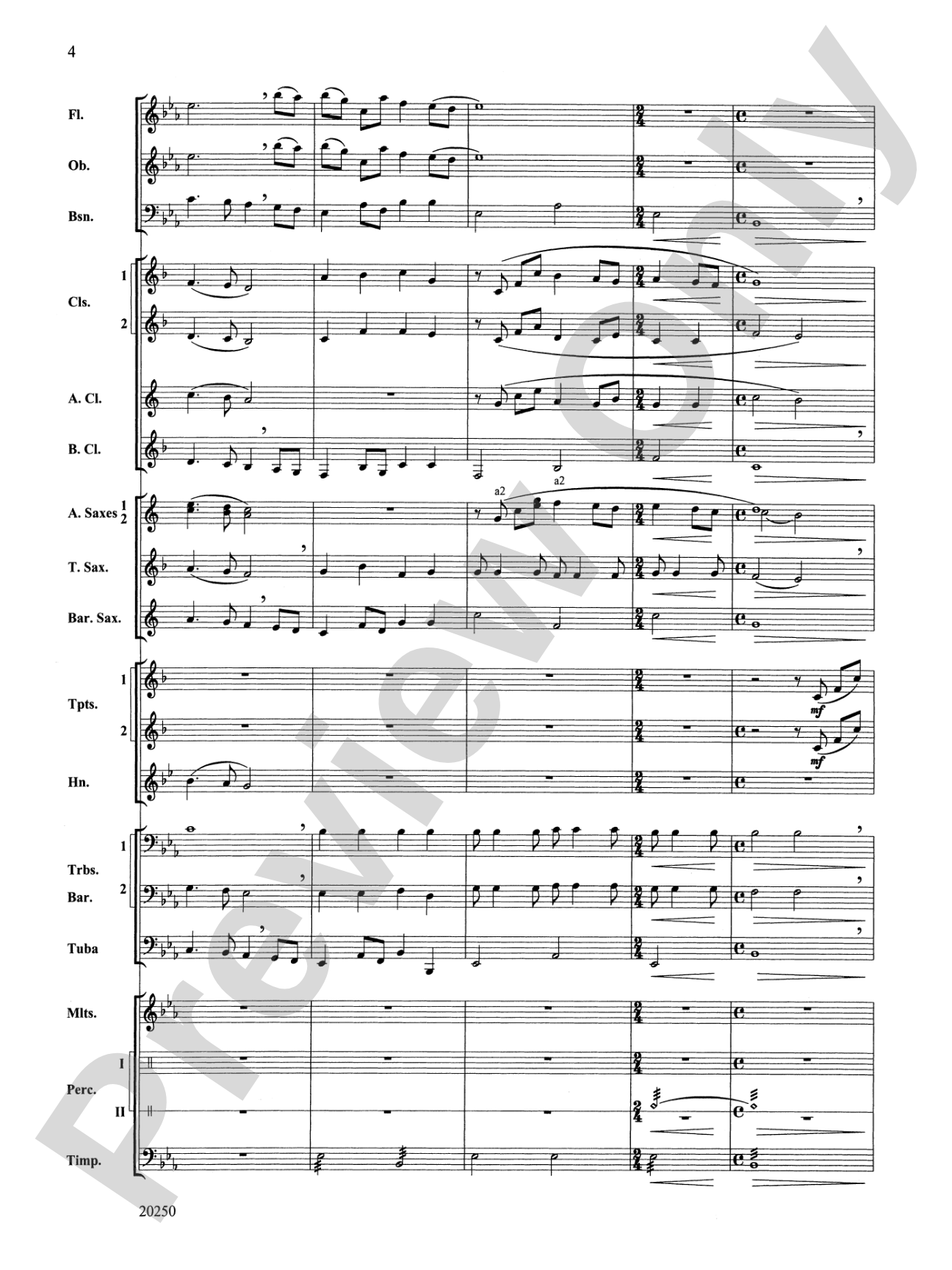 Dolce and Dance: Concert Band Conductor Score & Parts