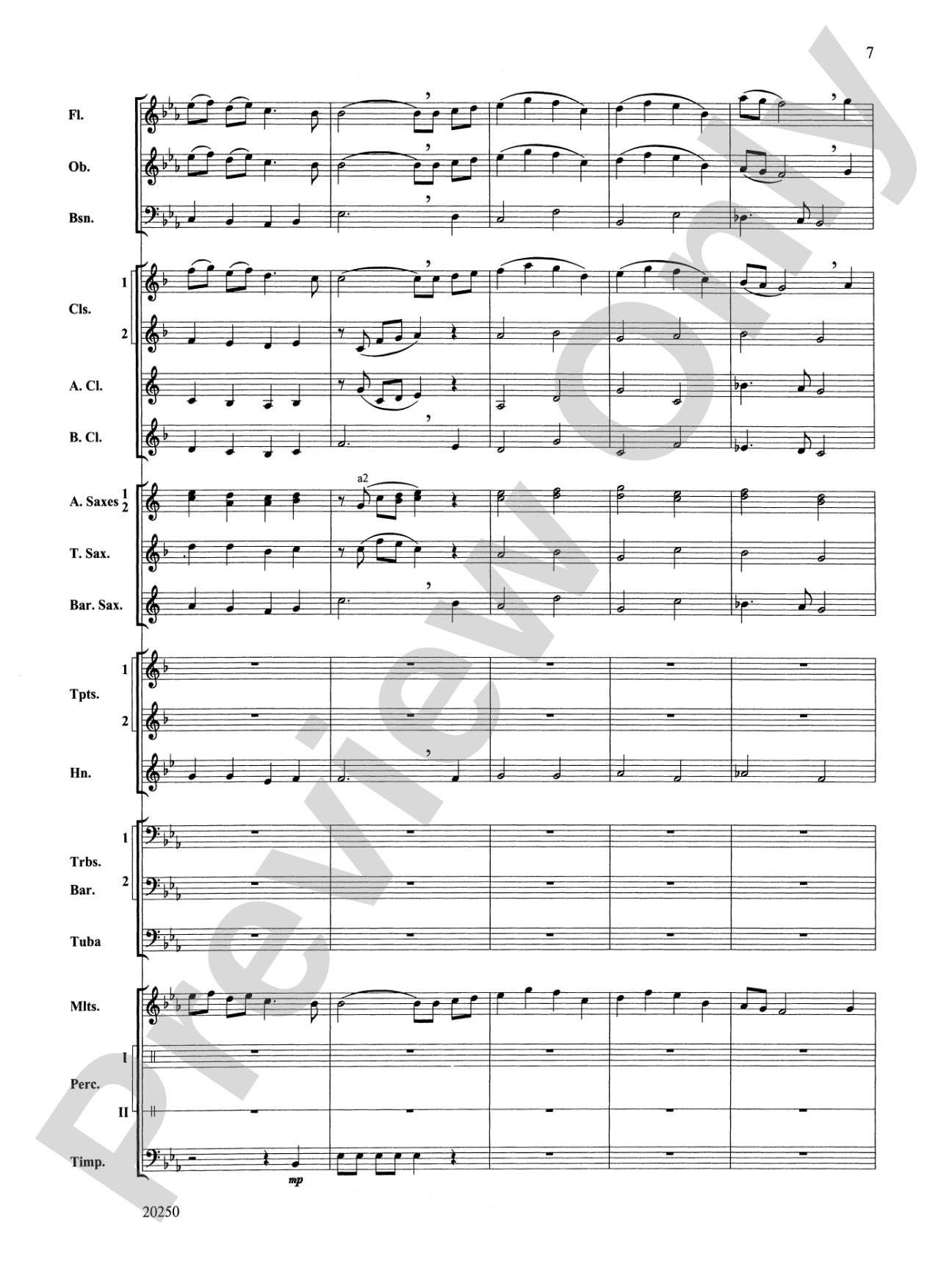 Dolce and Dance: Concert Band Conductor Score & Parts