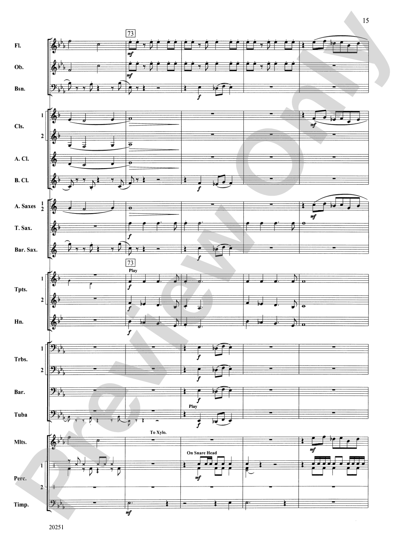 Metamorphosis: Score