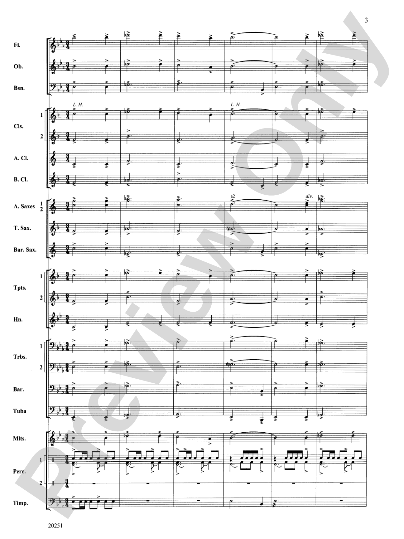 Metamorphosis: Score