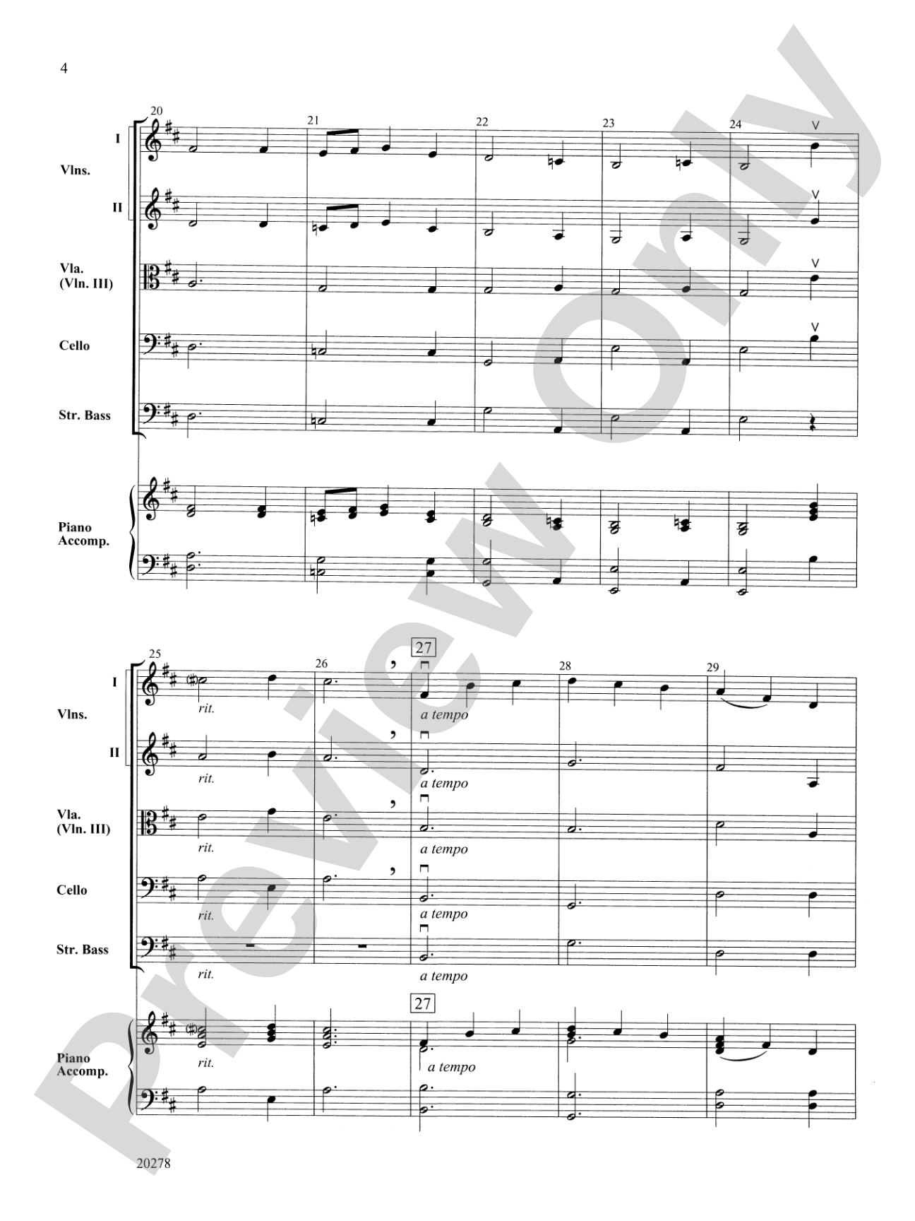 Elegy and Dance: Score