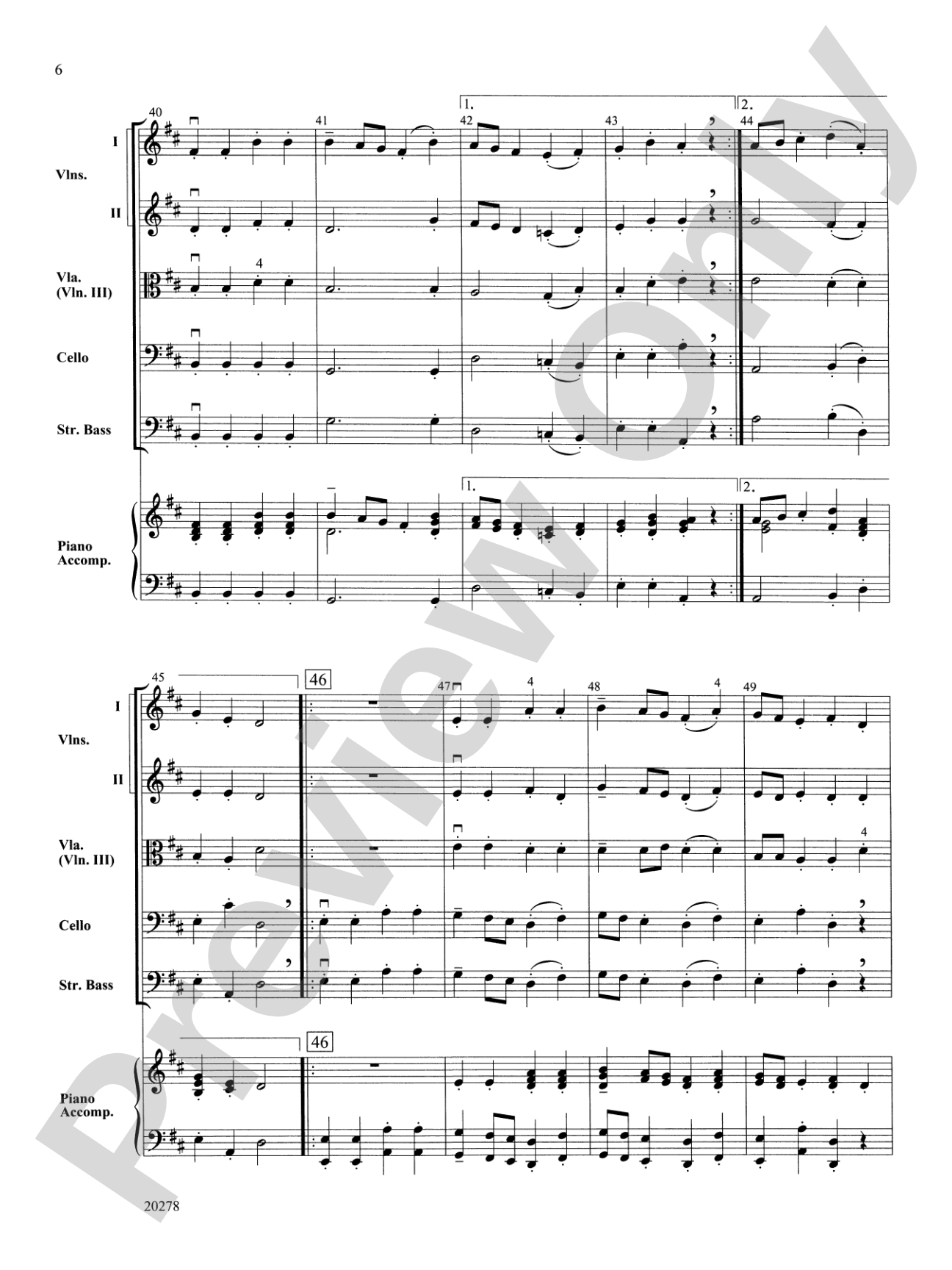 Elegy and Dance: Score