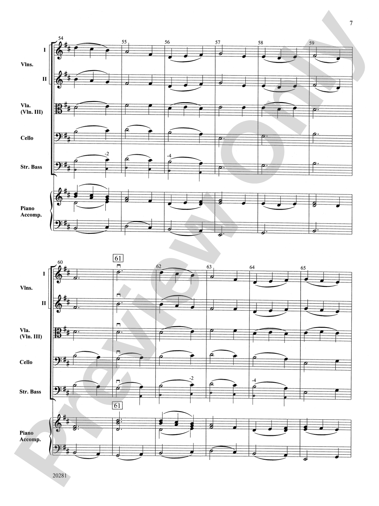 Fantasy on Greensleeves: String Orchestra Conductor Score & Parts