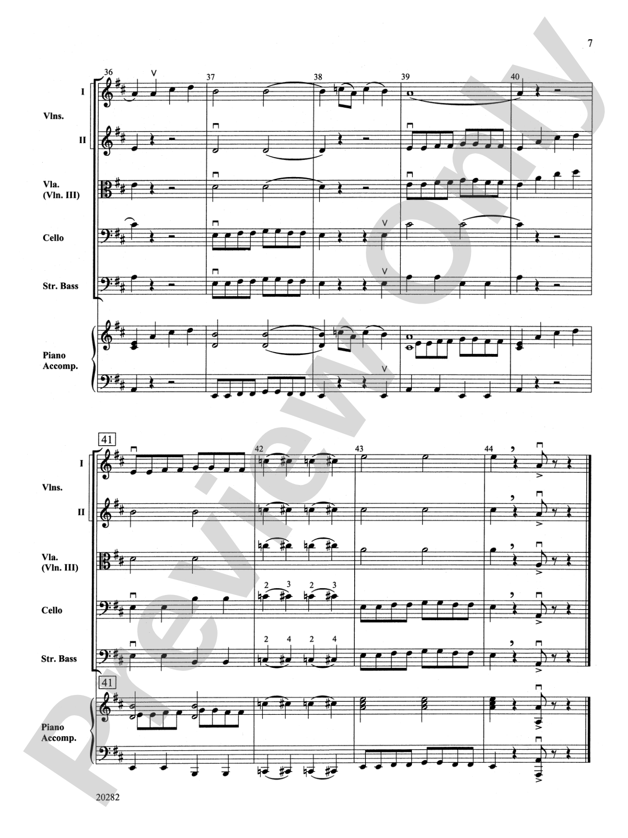 Bow-town Blues: String Orchestra Conductor Score & Parts