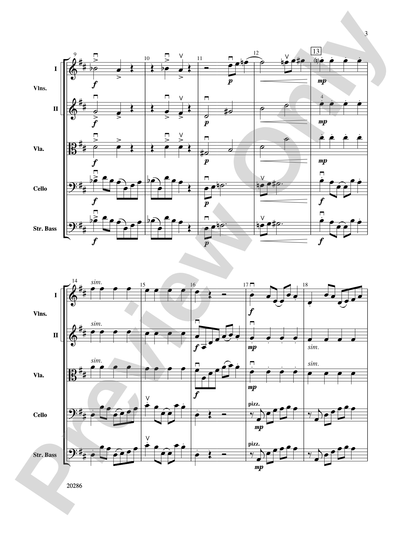 End Pin Rag (Cello and Bass Section Feature): String Orchestra Conductor Score & Parts