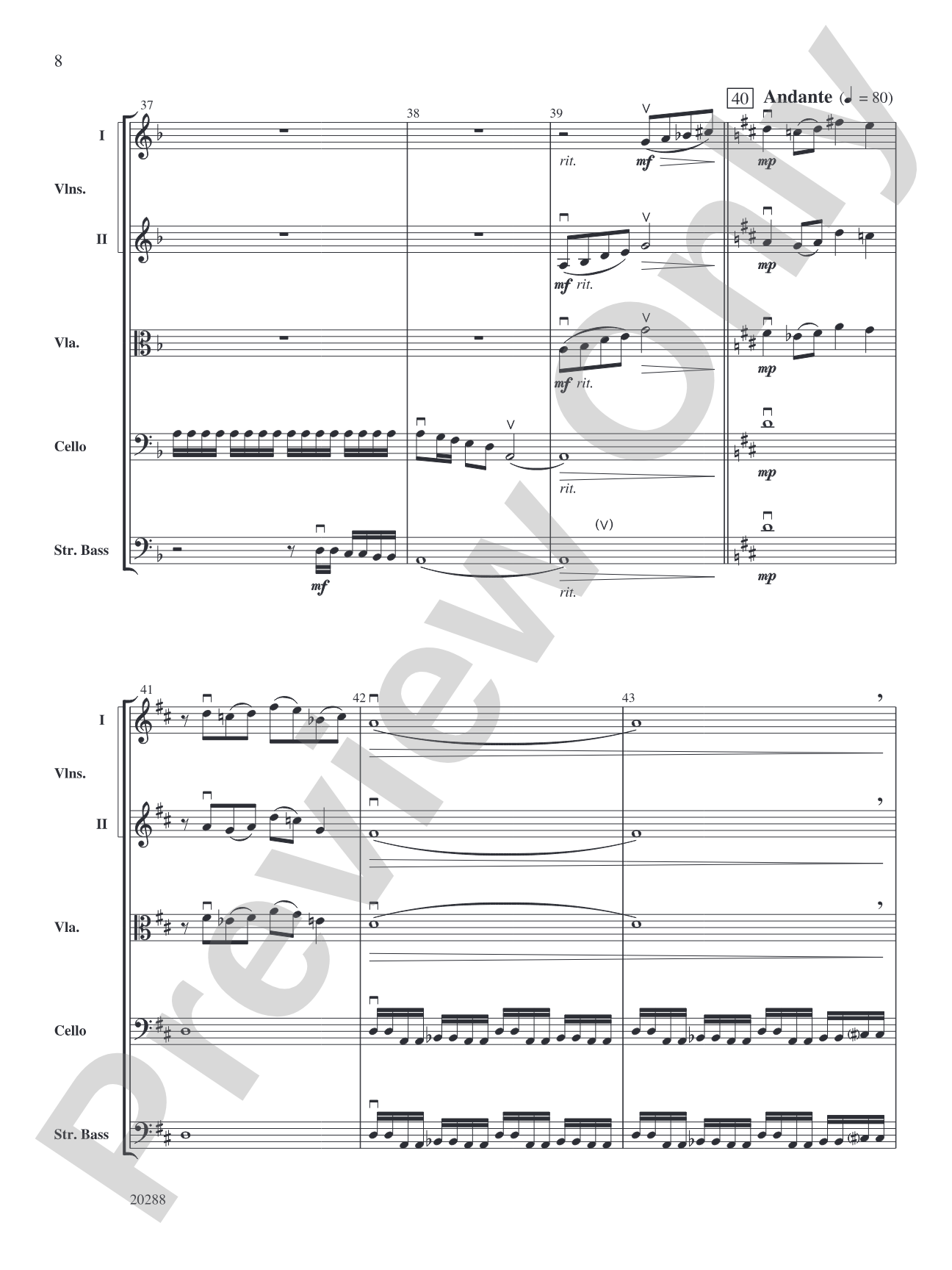Final Quest: String Orchestra Conductor Score & Parts