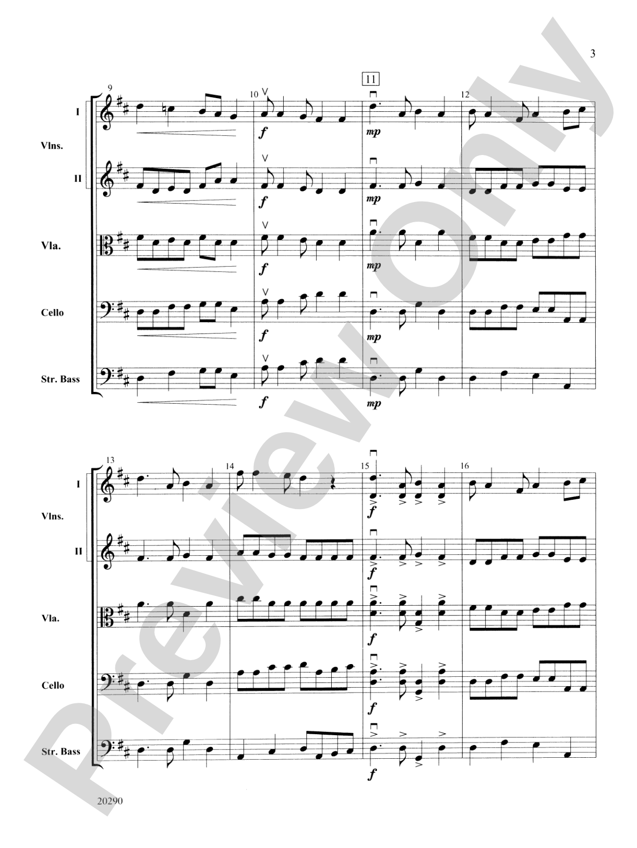 Jane and Josey: String Orchestra Conductor Score & Parts