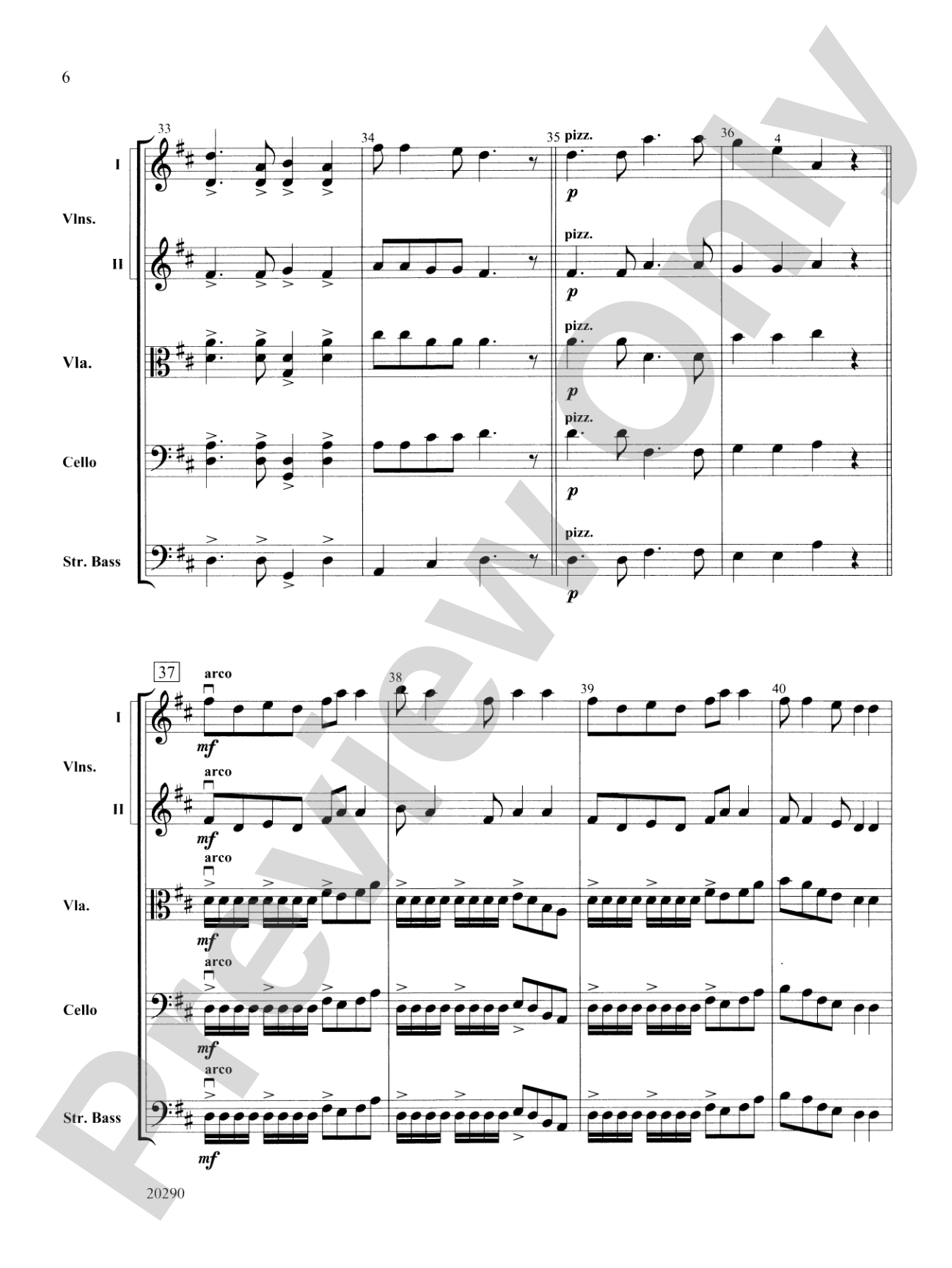 Jane and Josey: String Orchestra Conductor Score & Parts