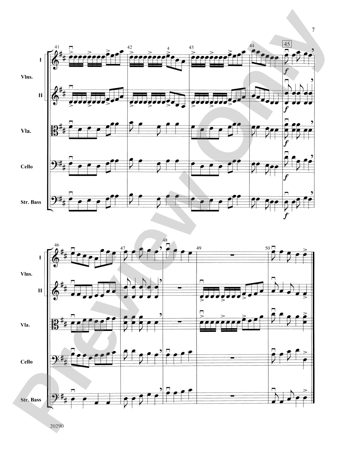Jane and Josey: String Orchestra Conductor Score & Parts
