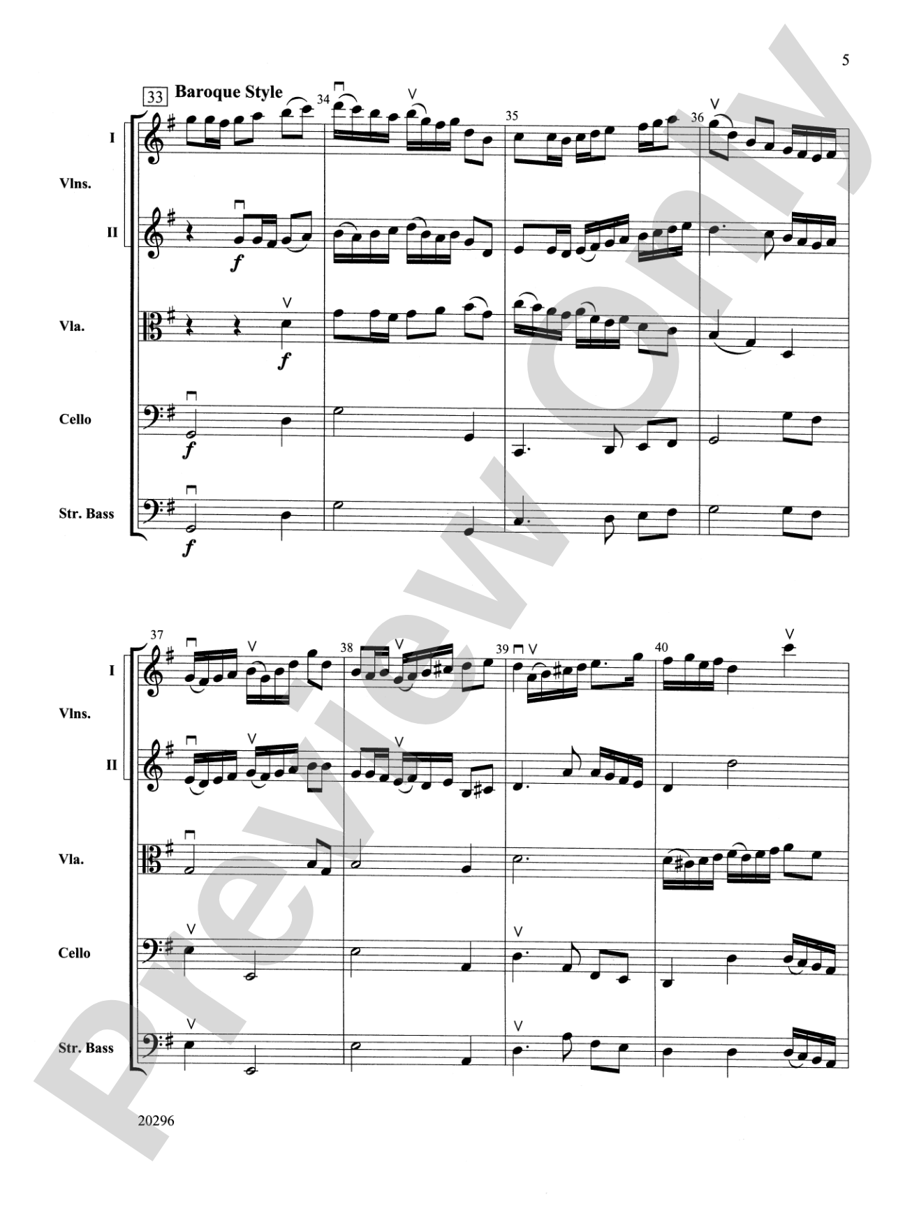Fantasy on Amazing Grace: String Orchestra Conductor Score & Parts