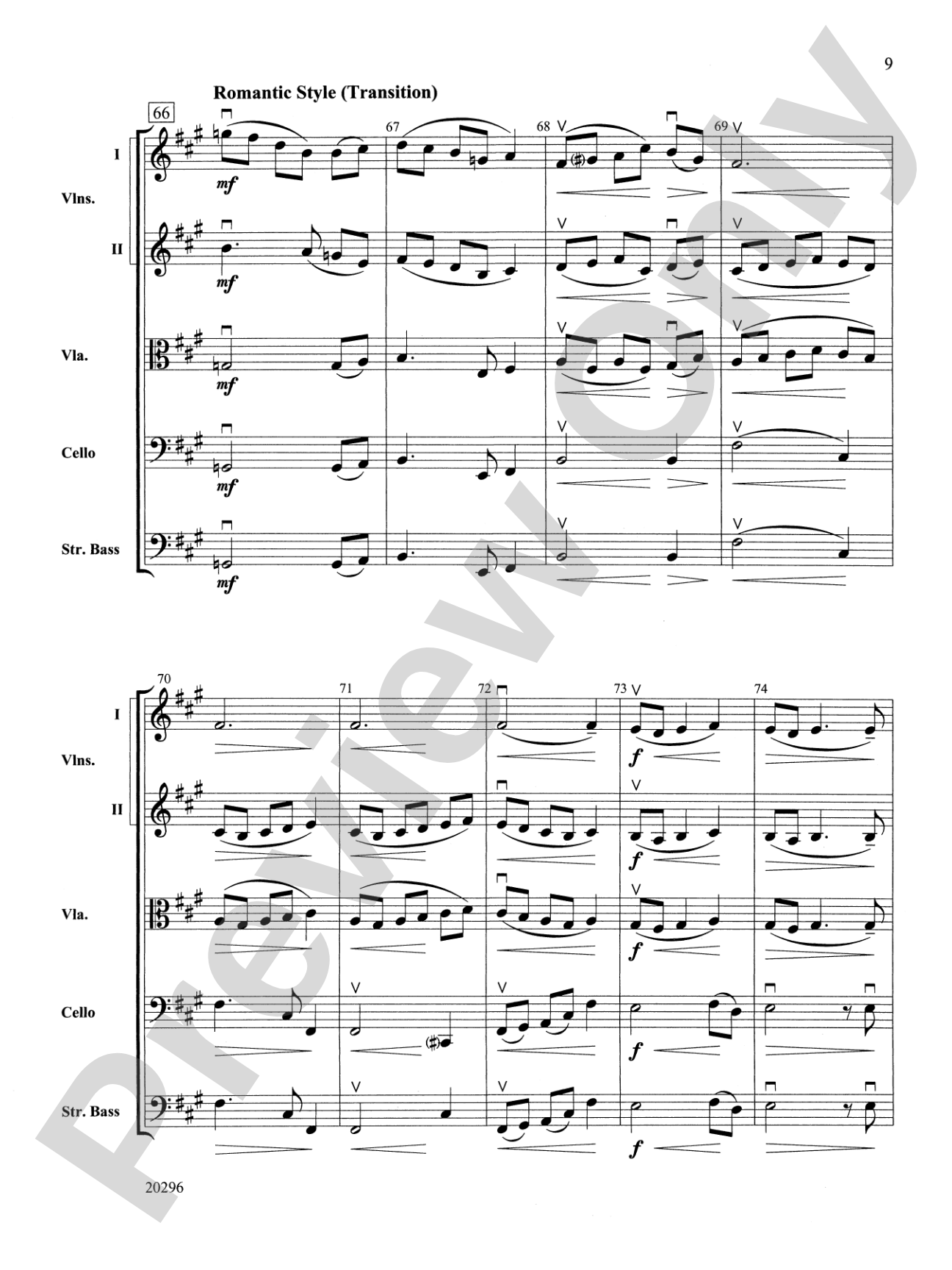 Fantasy on Amazing Grace: String Orchestra Conductor Score & Parts