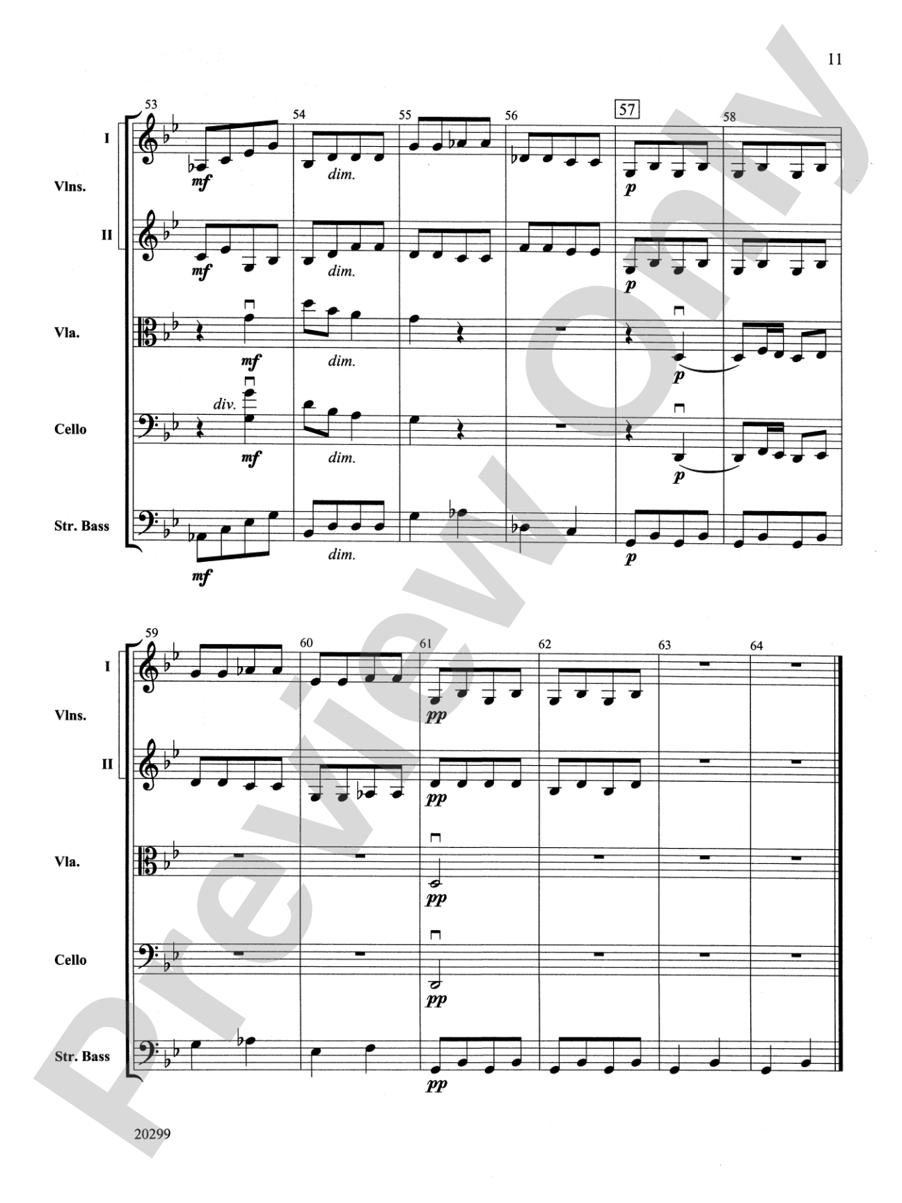 Selections from Pictures at an Exhibition: String Orchestra Conductor Score & Parts
