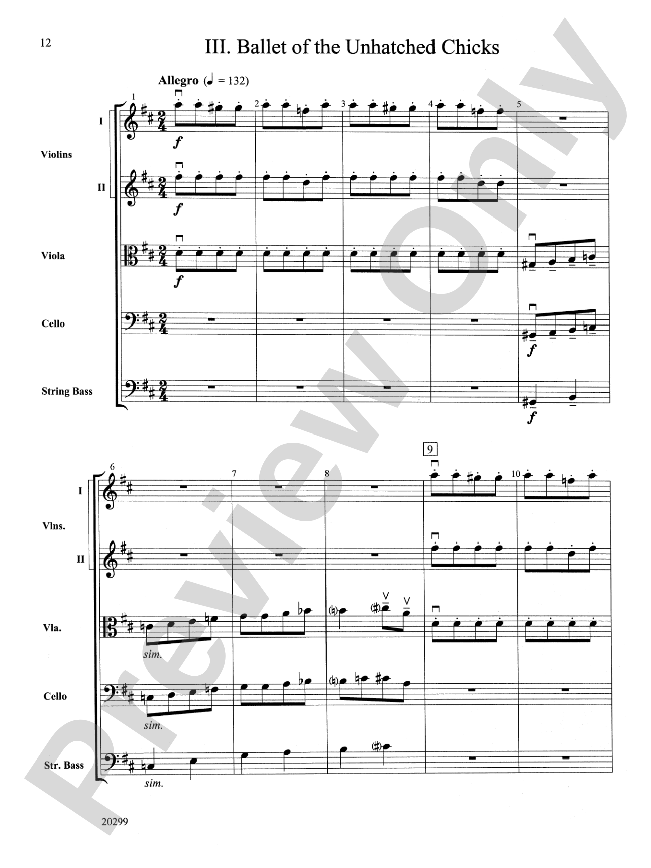 Selections from Pictures at an Exhibition: String Orchestra Conductor Score & Parts