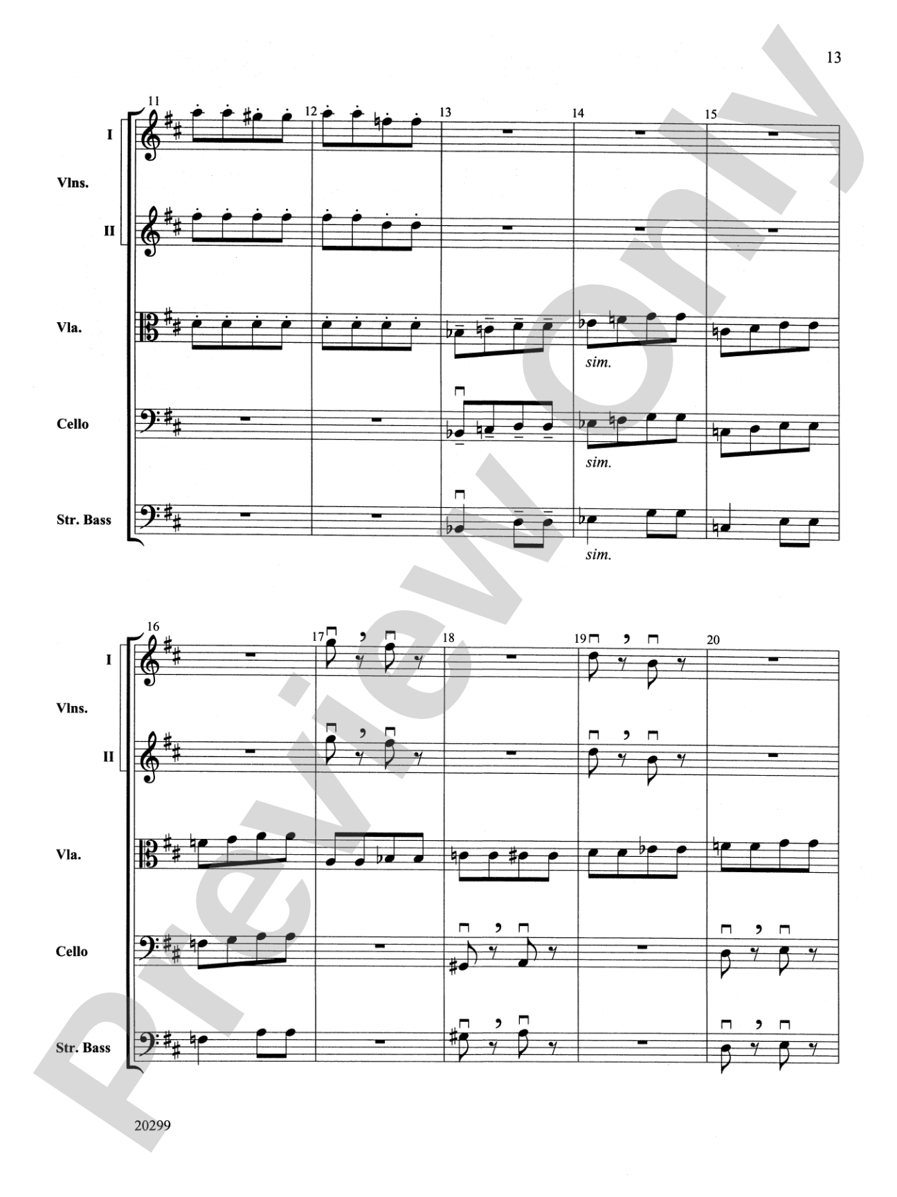 Selections from Pictures at an Exhibition: String Orchestra Conductor Score & Parts