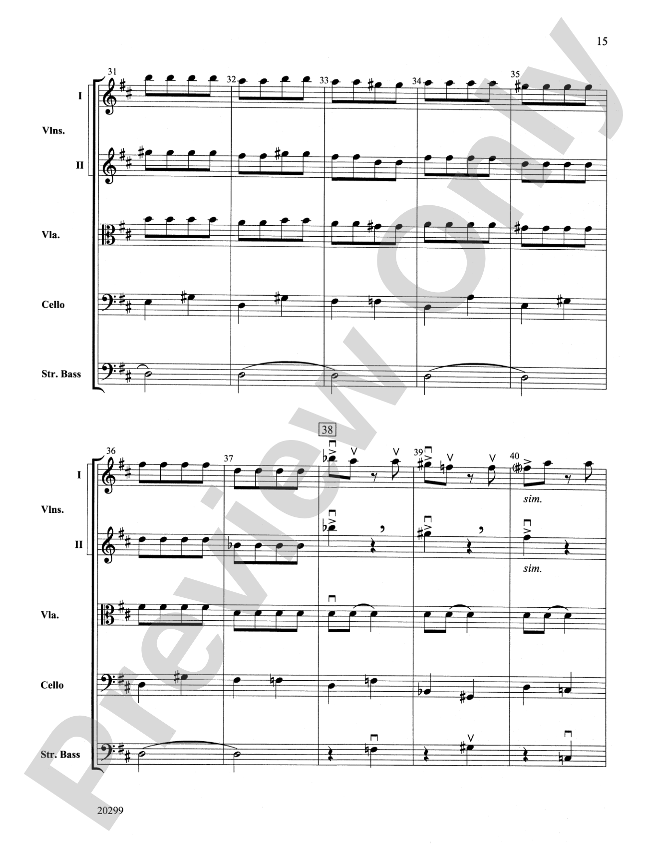Selections from Pictures at an Exhibition: String Orchestra Conductor Score & Parts