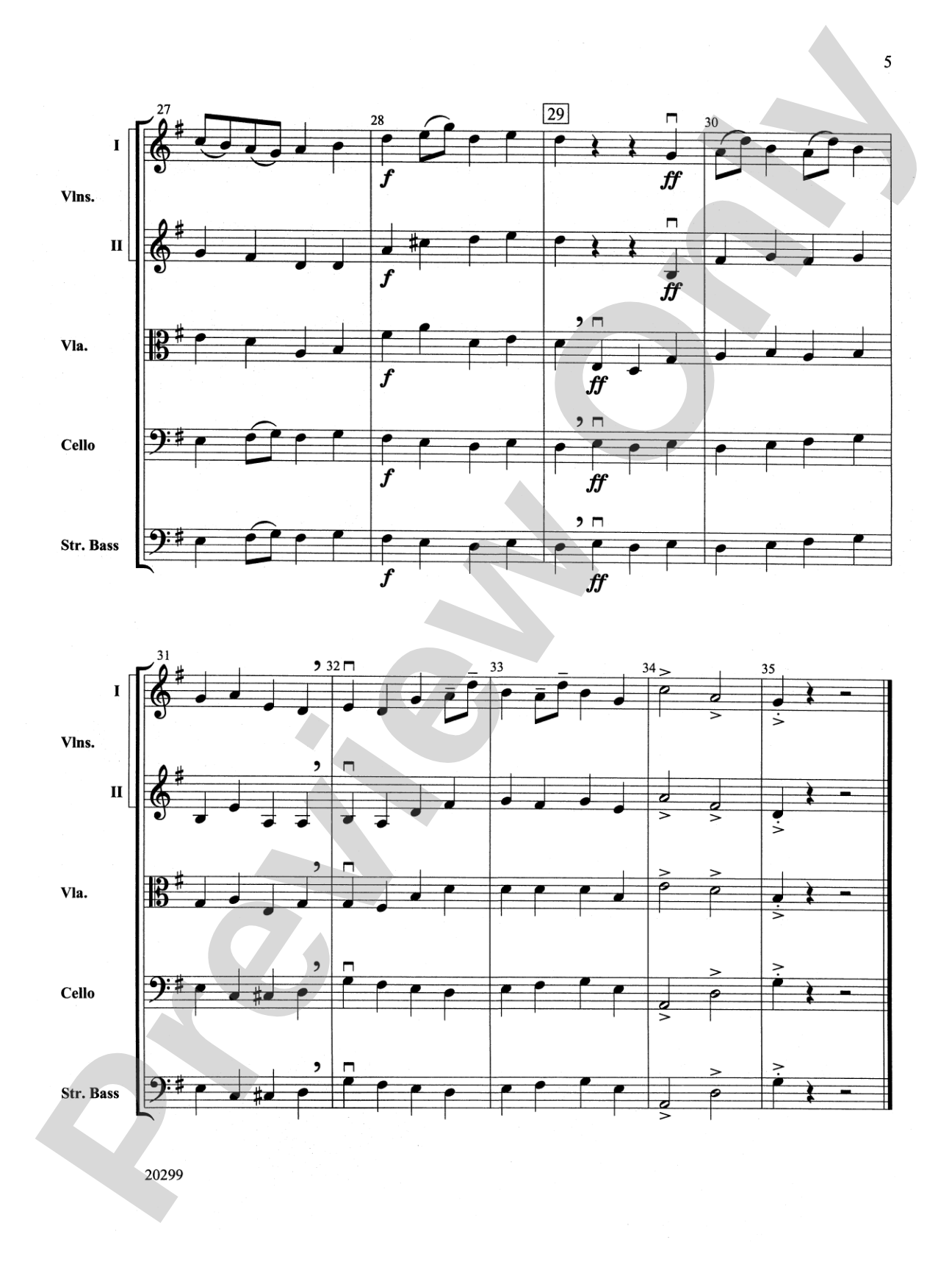 Selections from Pictures at an Exhibition: String Orchestra Conductor Score & Parts
