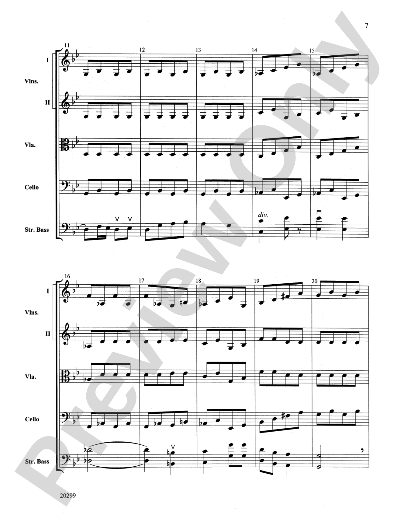 Selections from Pictures at an Exhibition: String Orchestra Conductor Score & Parts