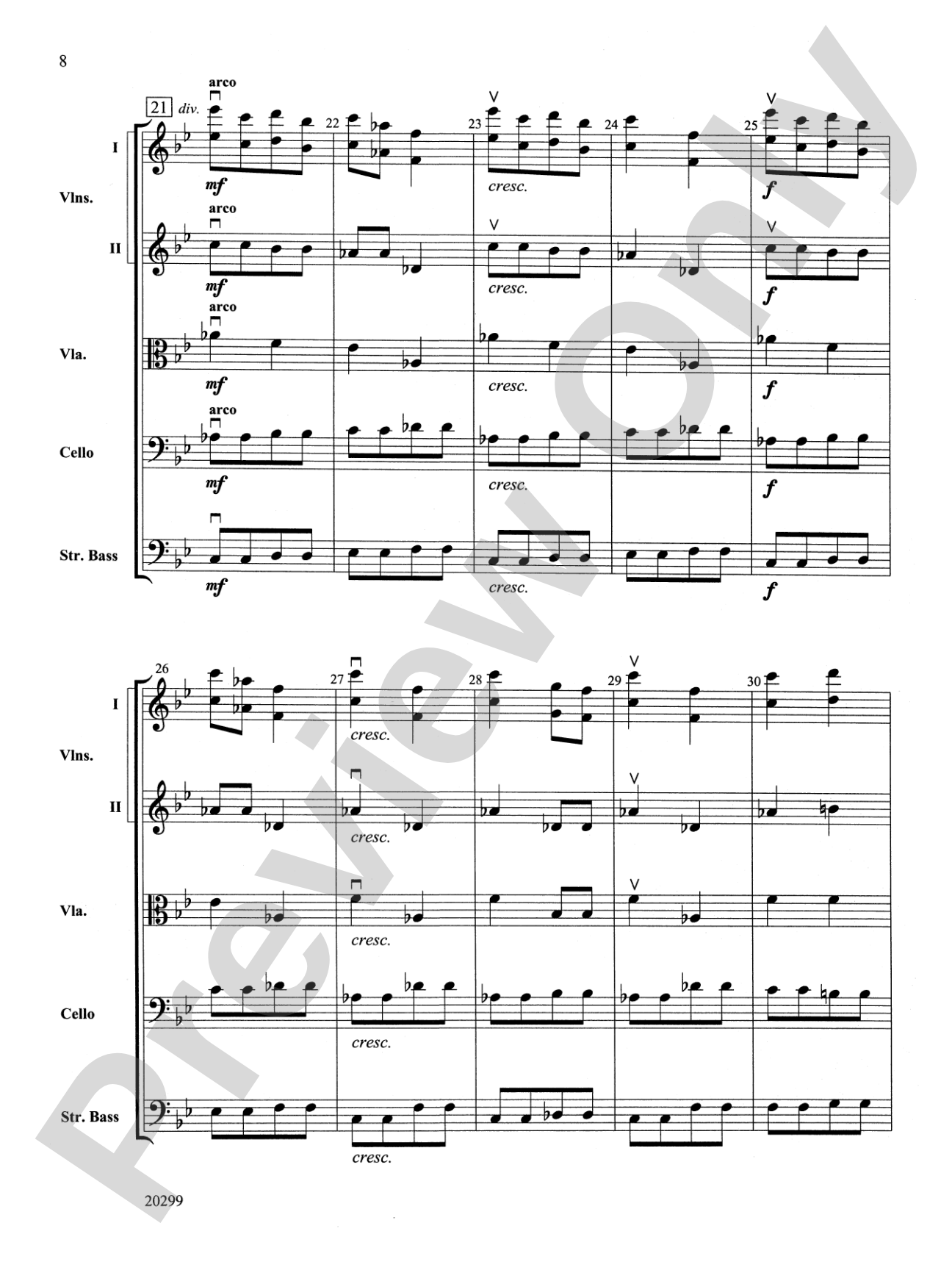 Selections from Pictures at an Exhibition: String Orchestra Conductor Score & Parts
