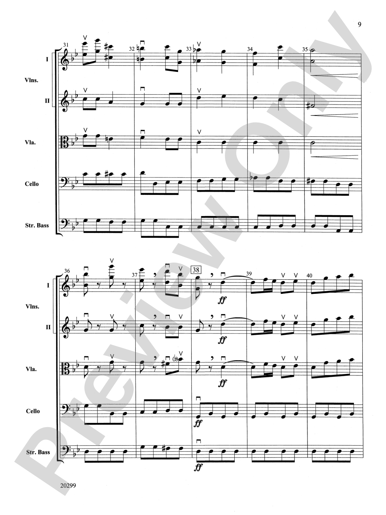 Selections from Pictures at an Exhibition: String Orchestra Conductor Score & Parts