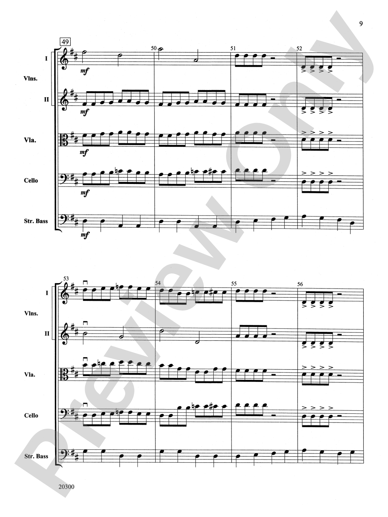 The Boogie-Man Blues: String Orchestra Conductor Score & Parts