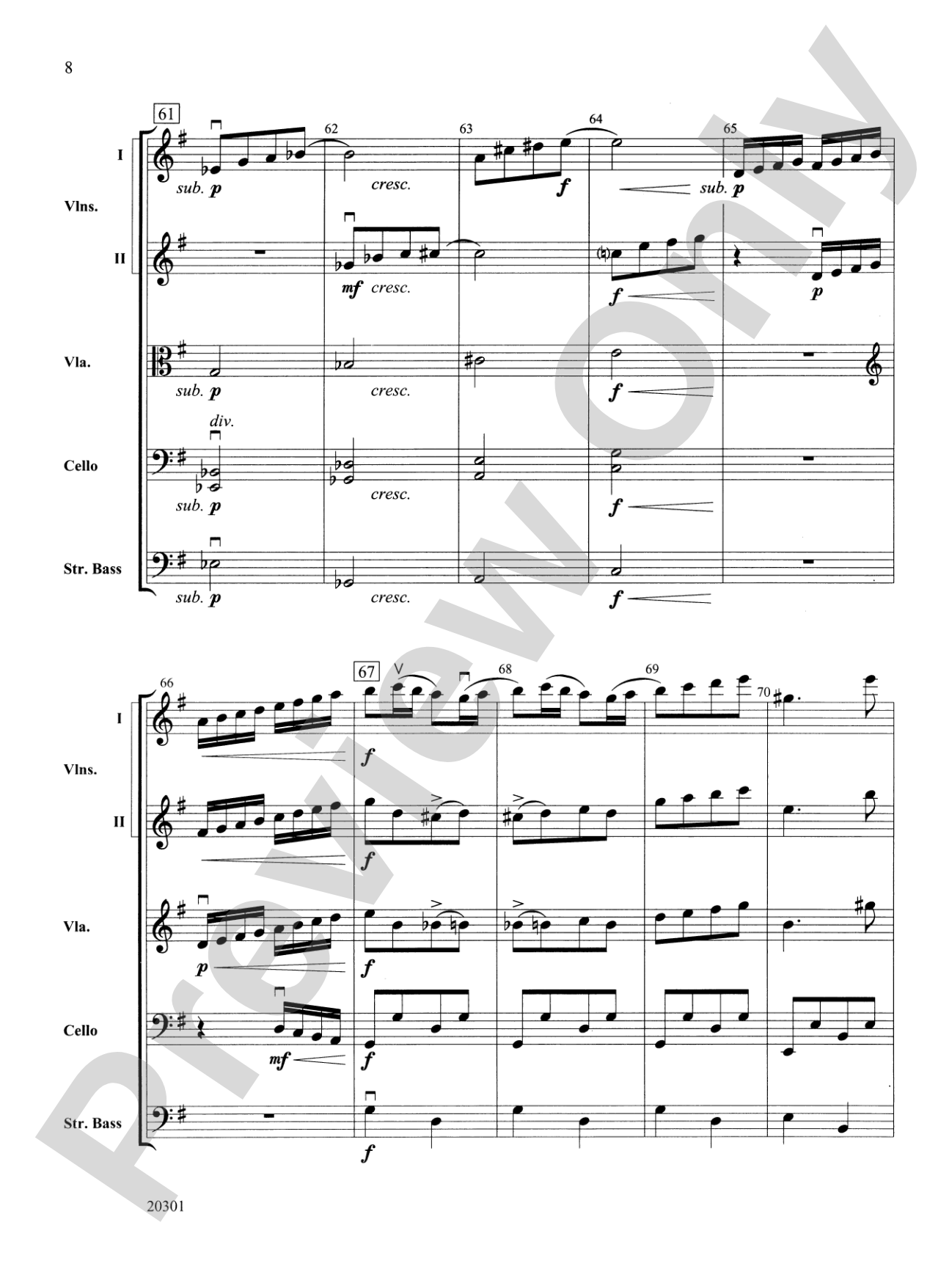 Acrobats: String Orchestra Conductor Score & Parts