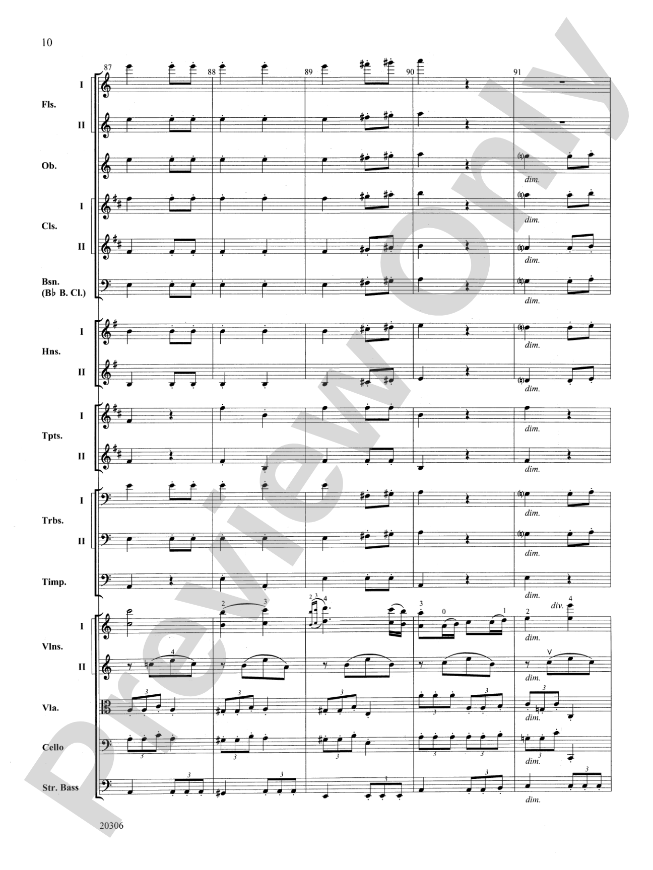 Symphony No. 7 (2nd Movement): Full Orchestra Conductor Score & Parts