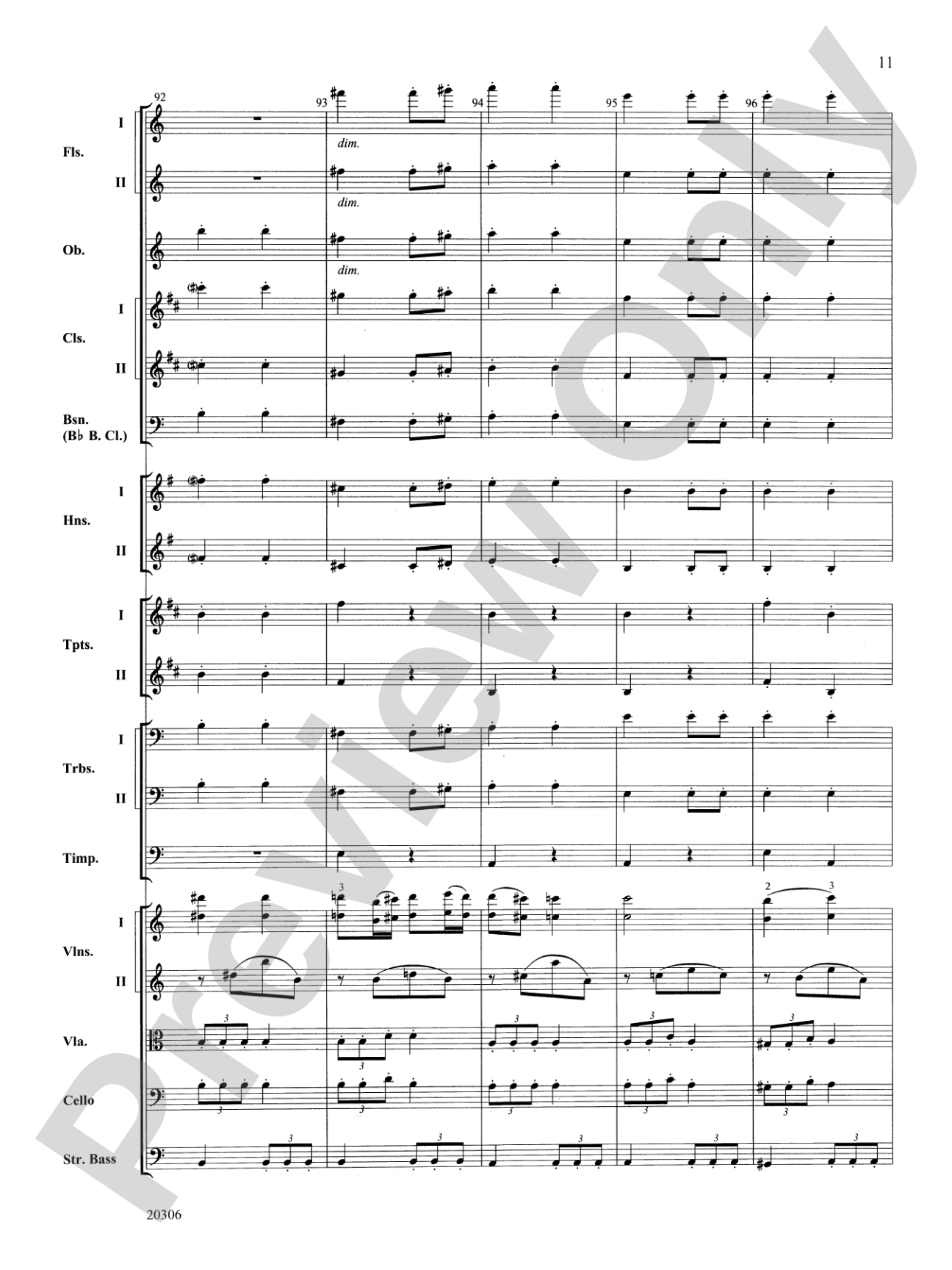Symphony No. 7 (2nd Movement): Full Orchestra Conductor Score & Parts
