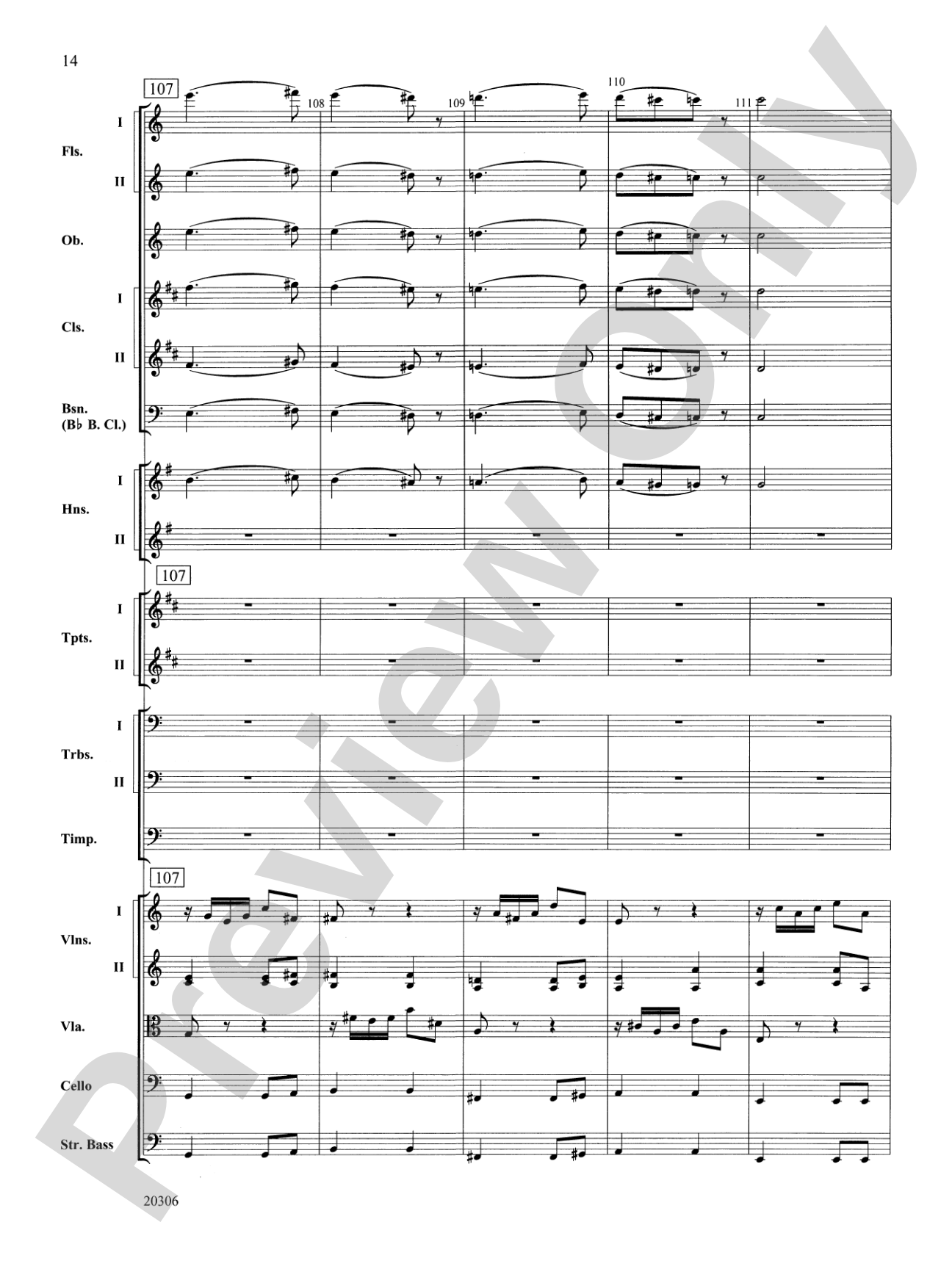 Symphony No. 7 (2nd Movement): Full Orchestra Conductor Score & Parts