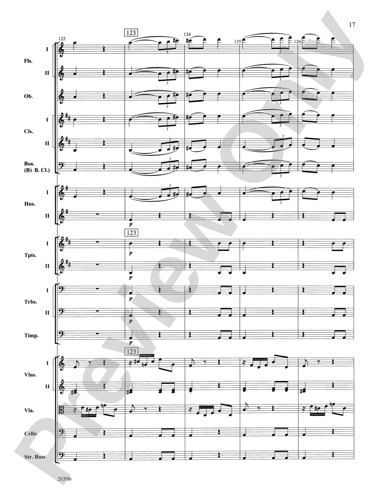 Symphony No. 7 (2nd Movement): Full Orchestra Conductor Score & Parts