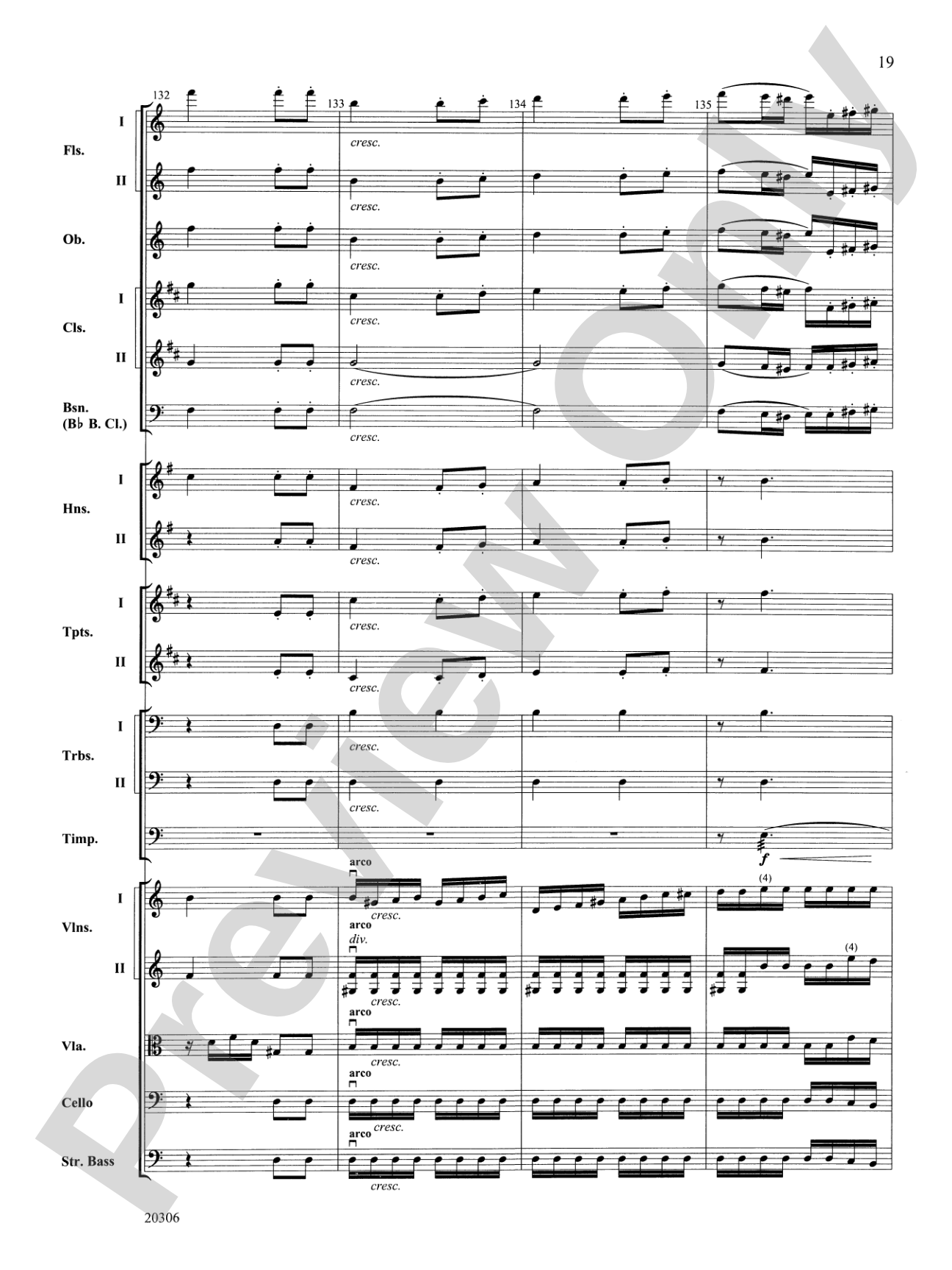 Symphony No. 7 (2nd Movement): Full Orchestra Conductor Score & Parts
