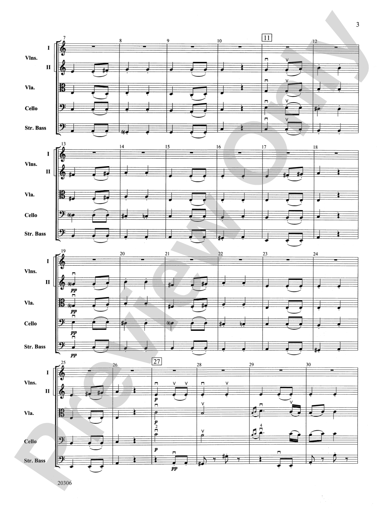 Symphony No. 7 (2nd Movement): Full Orchestra Conductor Score & Parts
