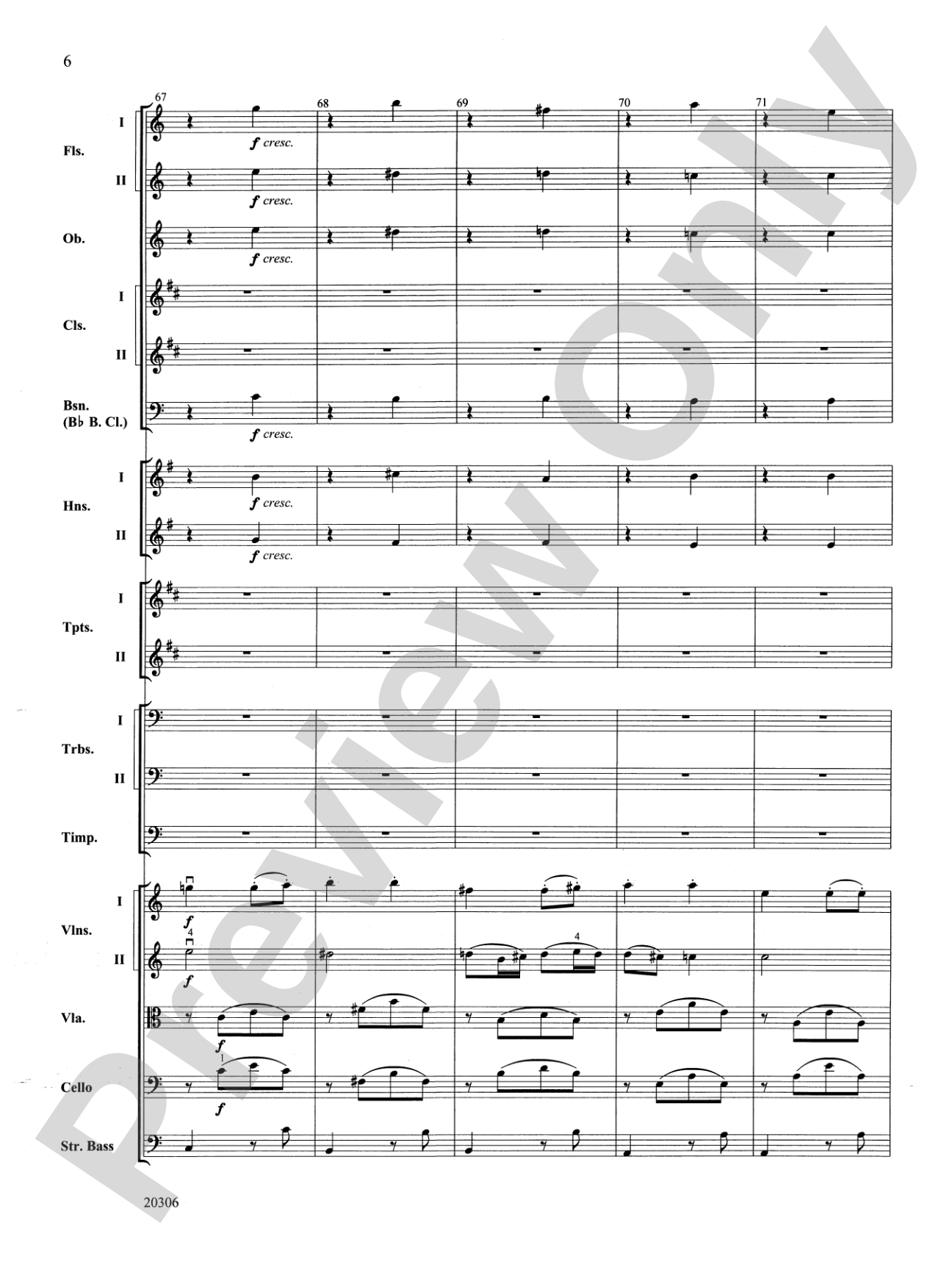 Symphony No. 7 (2nd Movement): Full Orchestra Conductor Score & Parts