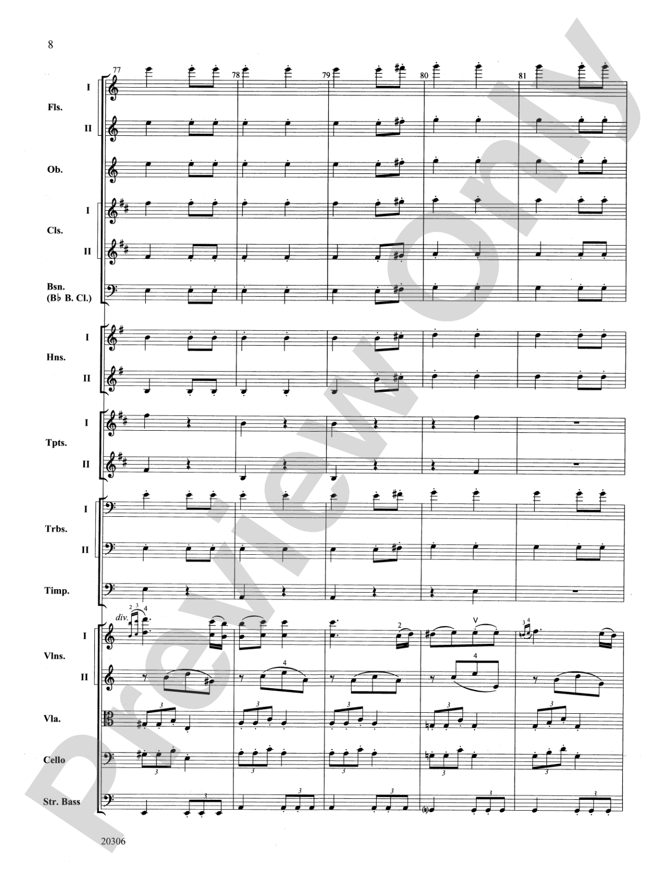Symphony No. 7 (2nd Movement): Full Orchestra Conductor Score & Parts
