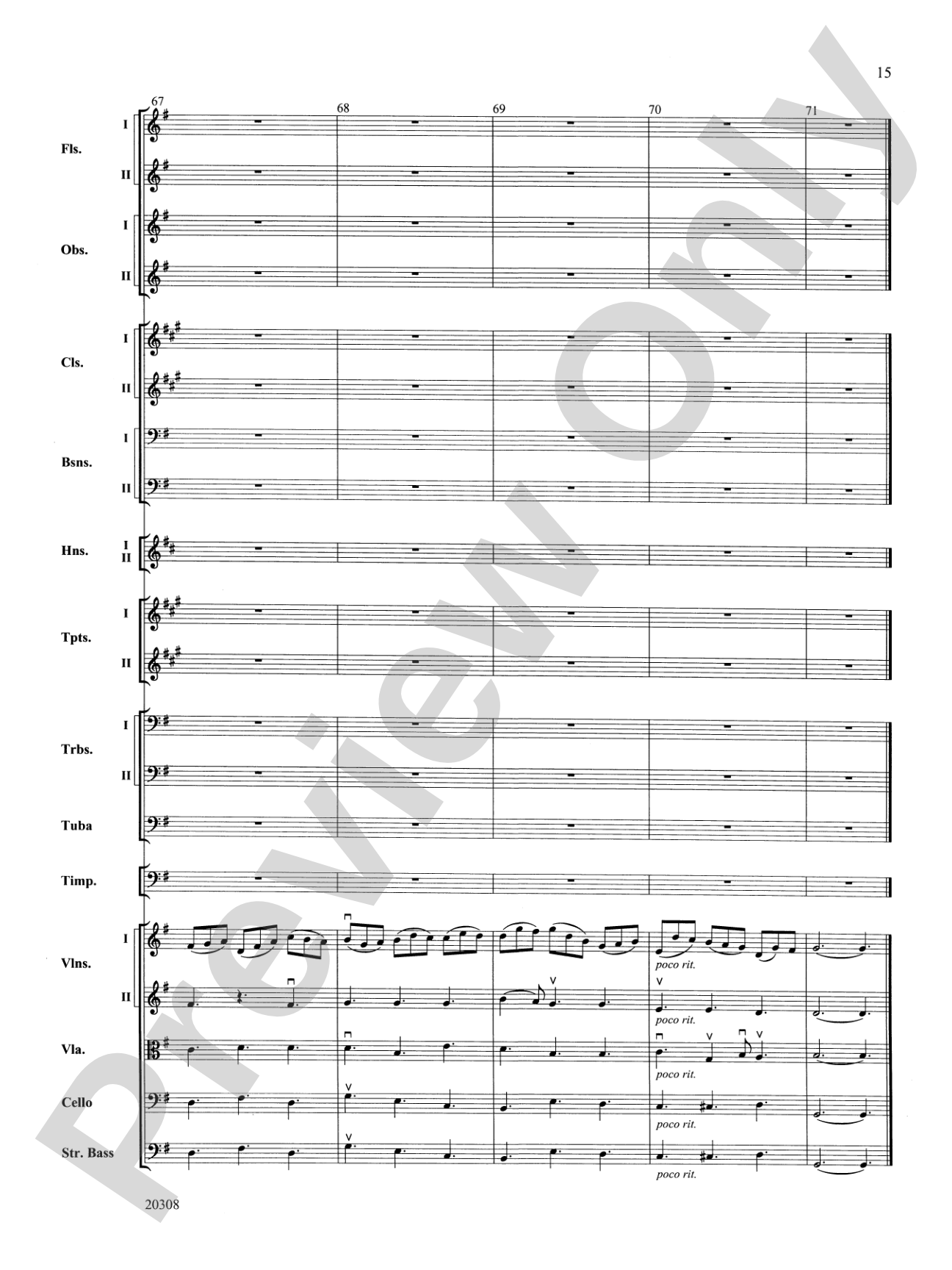 Jesu, Joy of Man's Desiring: Full Orchestra Conductor Score & Parts