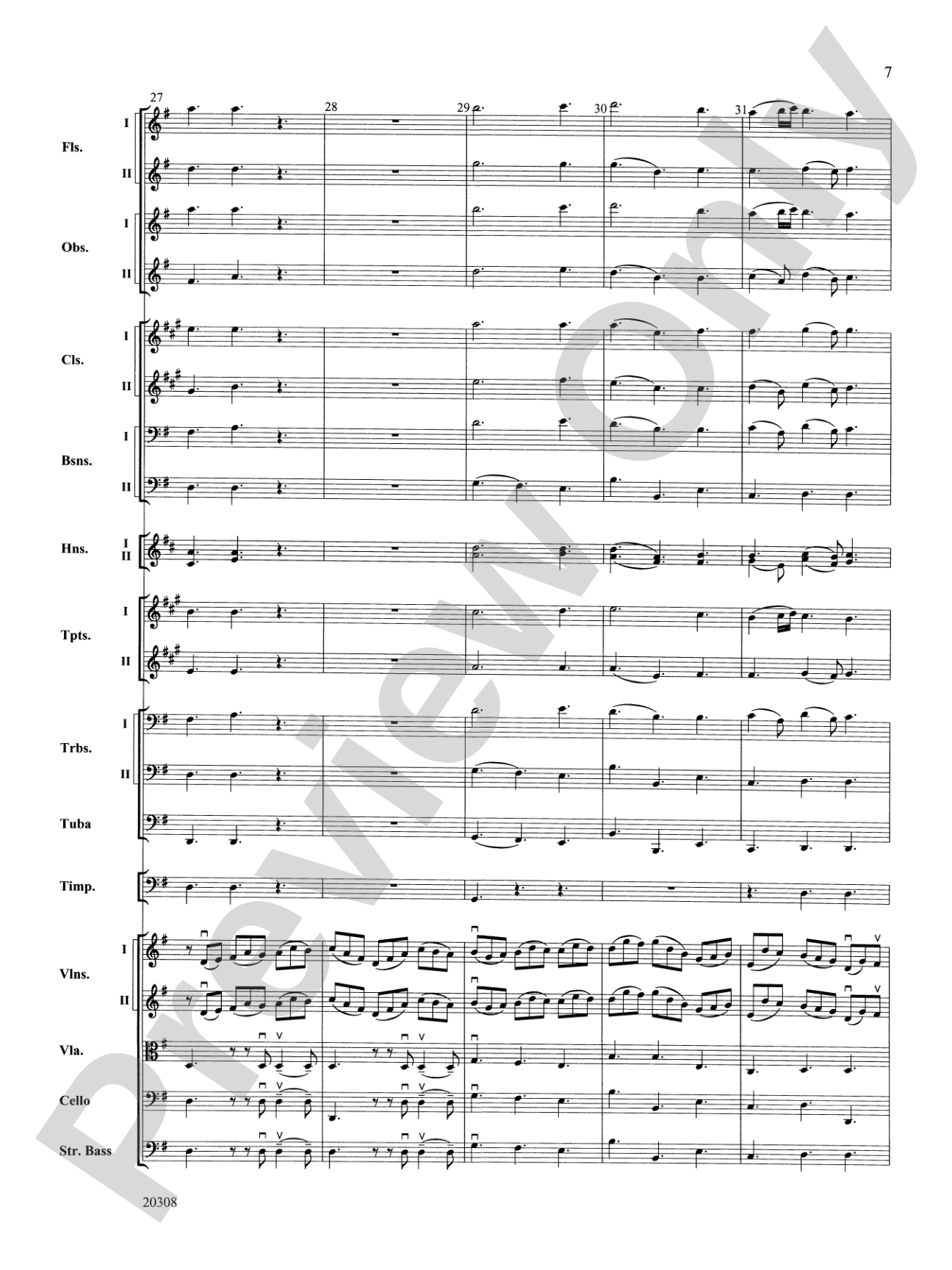 Jesu, Joy of Man's Desiring: Full Orchestra Conductor Score & Parts