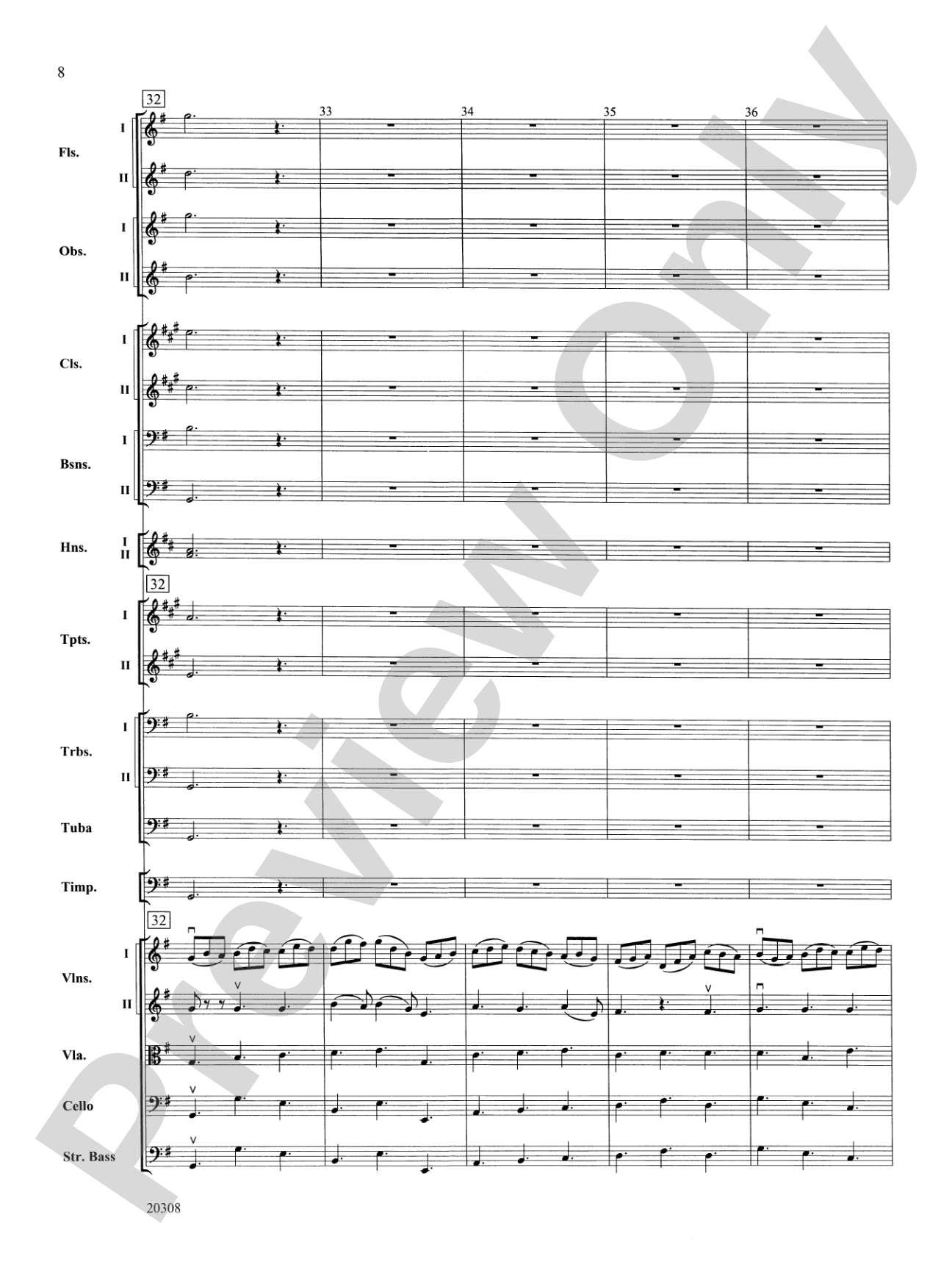 Jesu, Joy of Man's Desiring: Full Orchestra Conductor Score & Parts