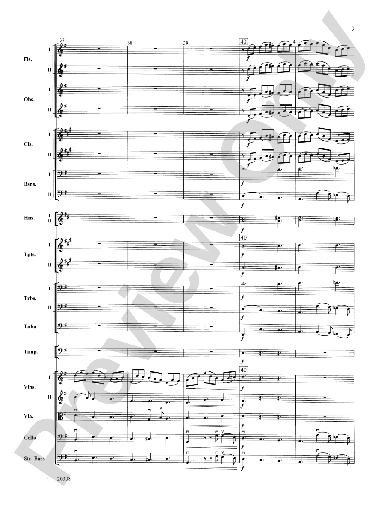 Jesu, Joy of Man's Desiring: Full Orchestra Conductor Score & Parts