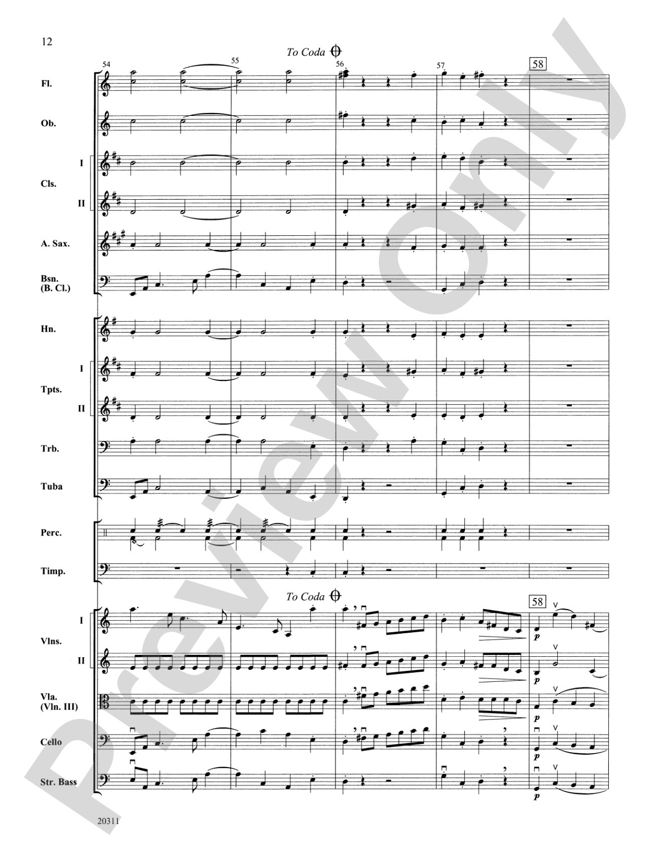 Symphony No. 1 (4th Movement ): Full Orchestra Conductor Score & Parts