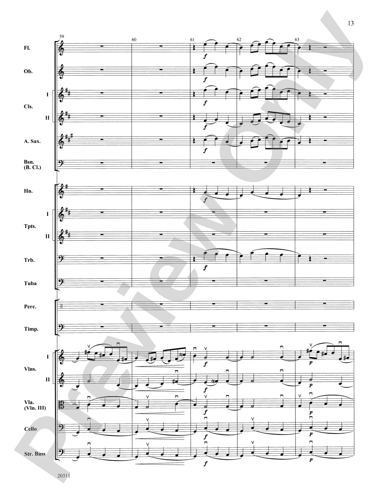 Symphony No. 1 (4th Movement ): Full Orchestra Conductor Score & Parts