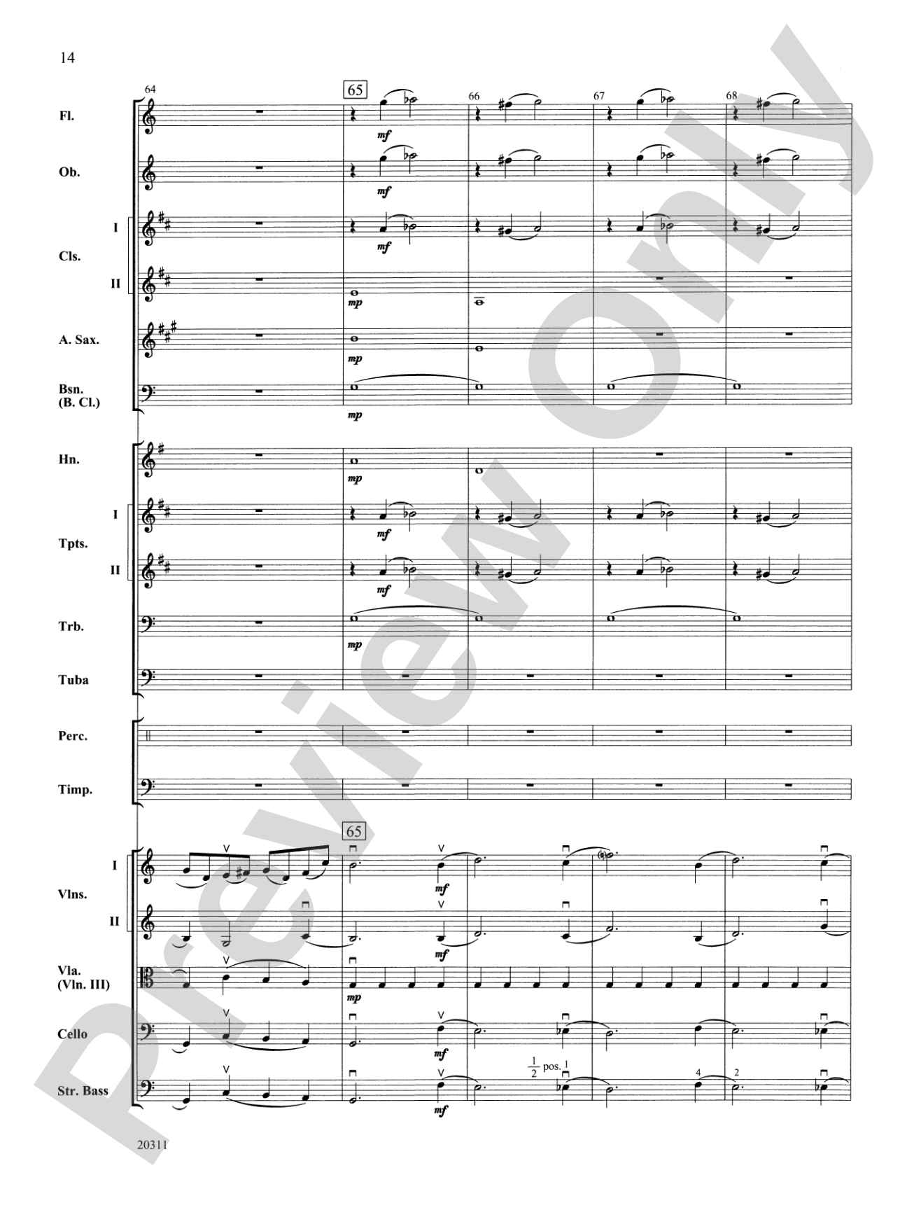 Symphony No. 1 (4th Movement ): Full Orchestra Conductor Score & Parts